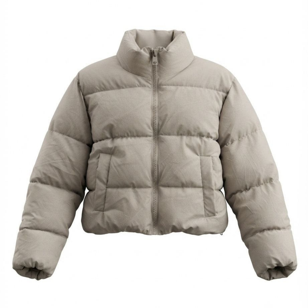 Italian Cropped Puffer Jacket