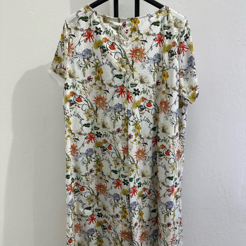 Italian Printed Maxi Dress