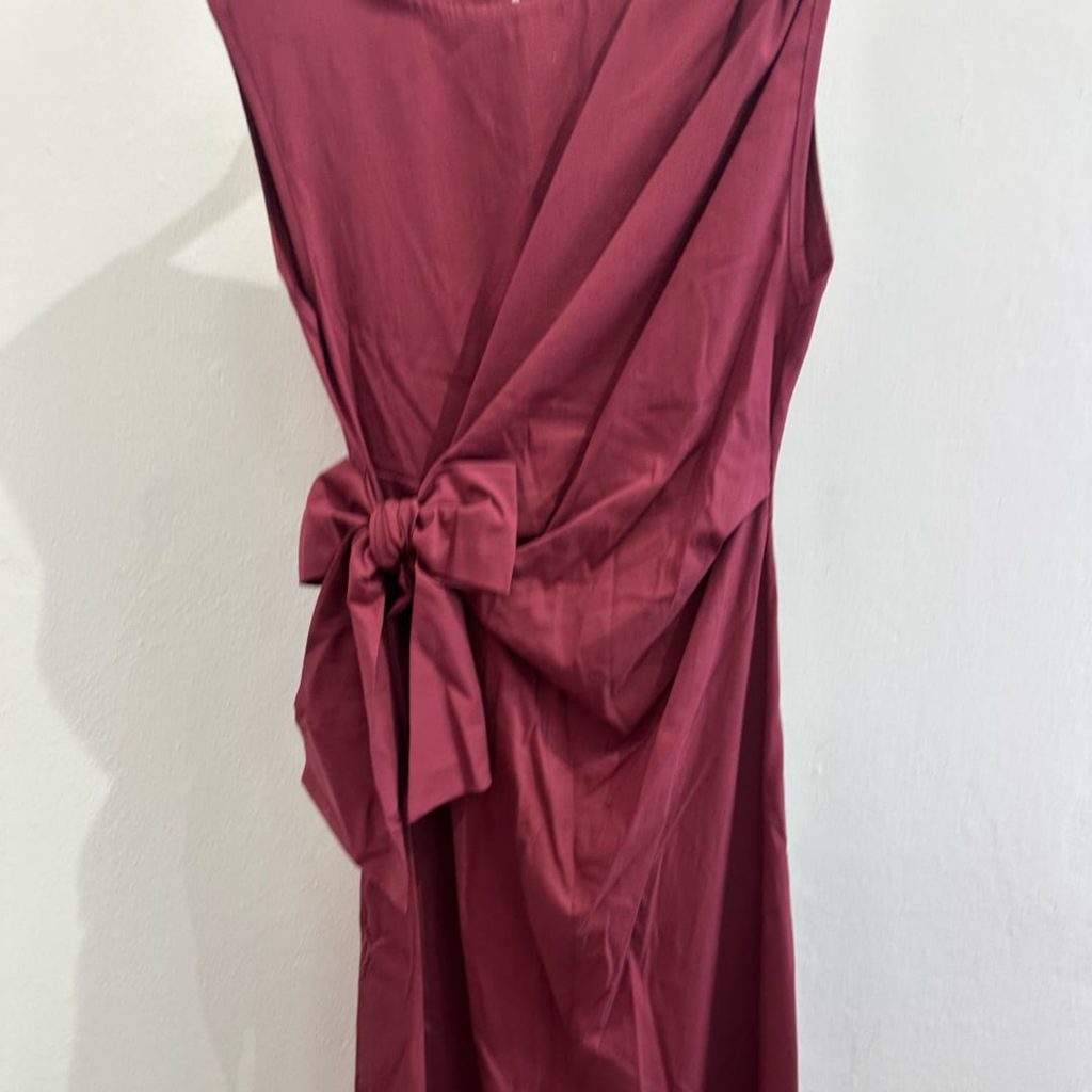 Italian Sleeveless Wrap Maxi Dress