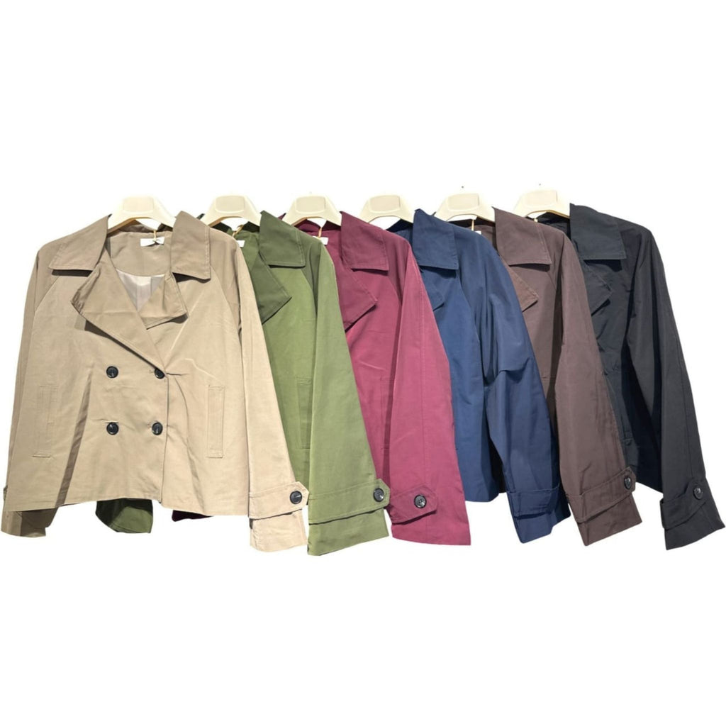Verona Cropped Trench Jacket