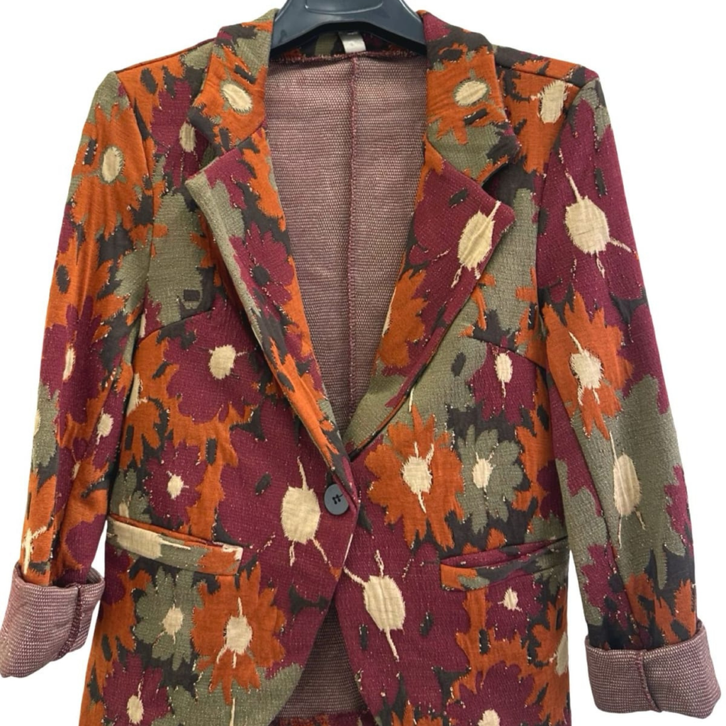 Autumn Bloom Tailored Blazer