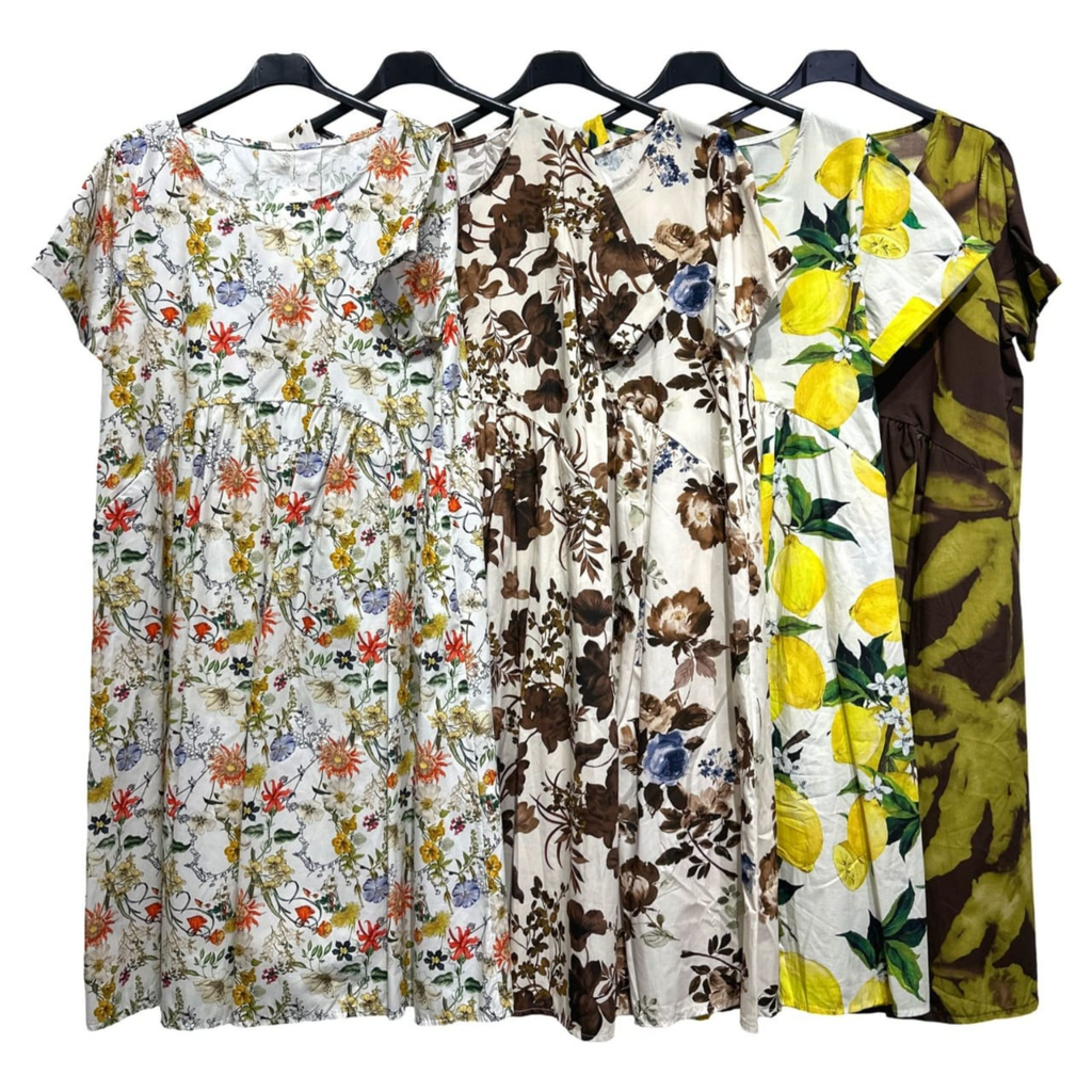 Italian Printed Maxi Dress