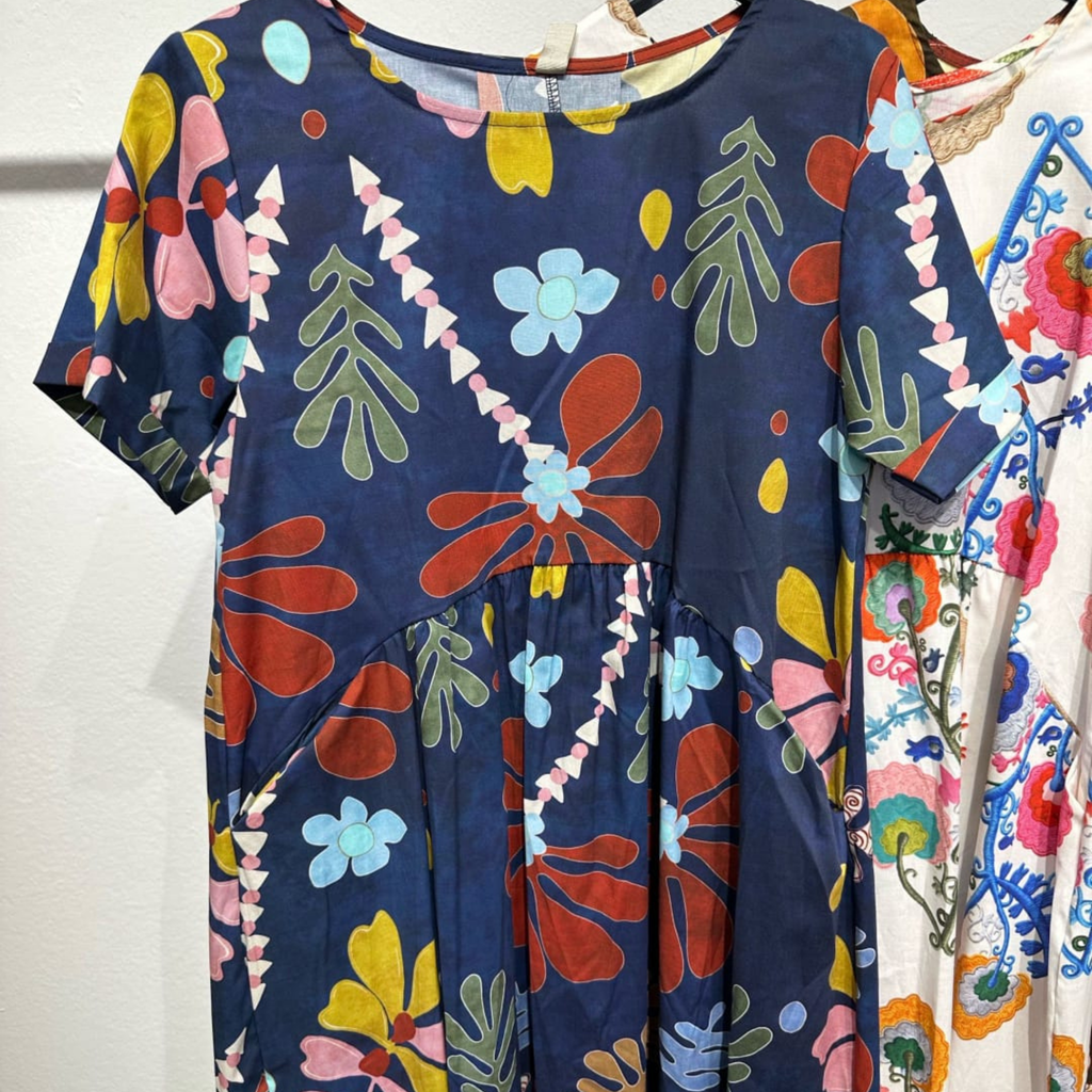 Italian Printed Maxi Dress