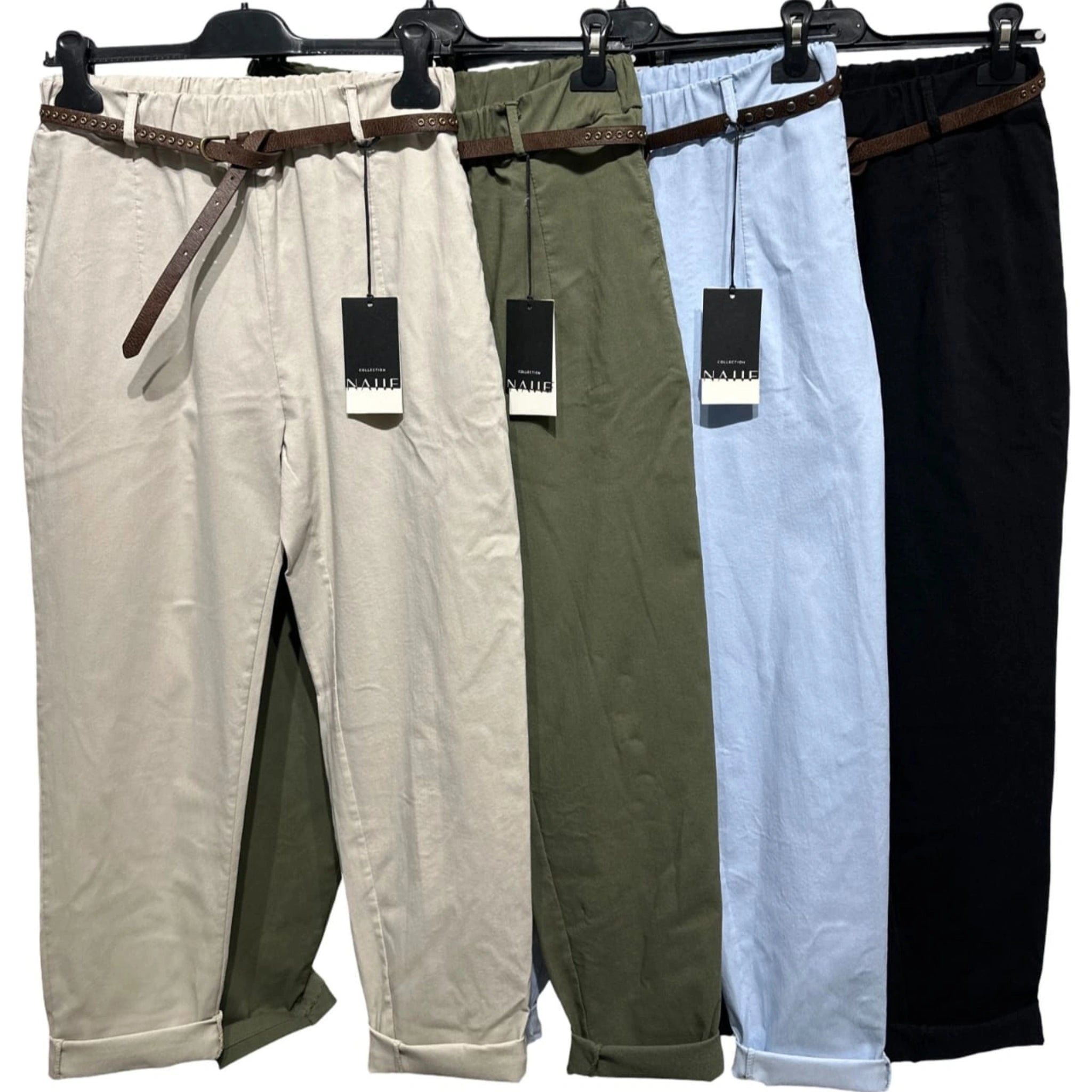 Lightweight Trousers with Belt