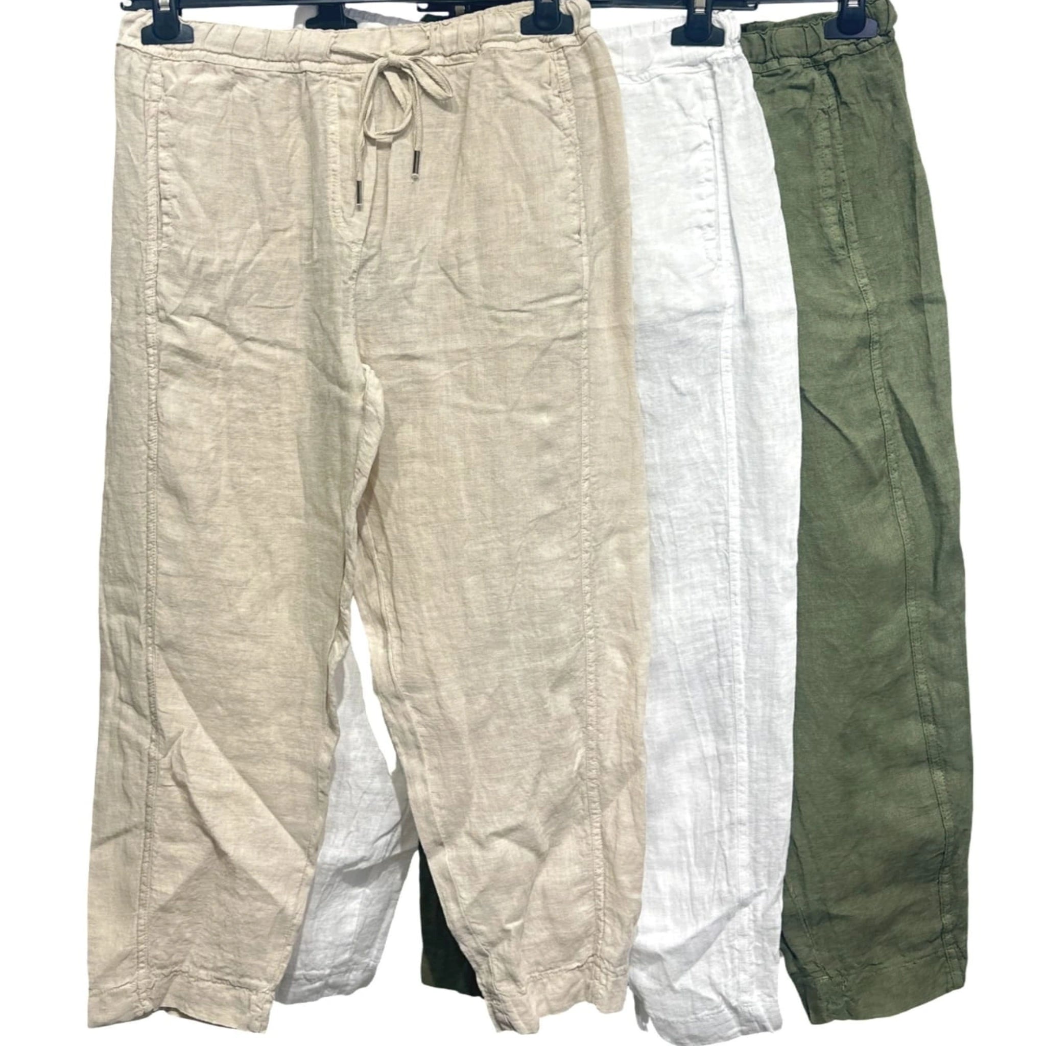 Pure Linen Relaxed Pants