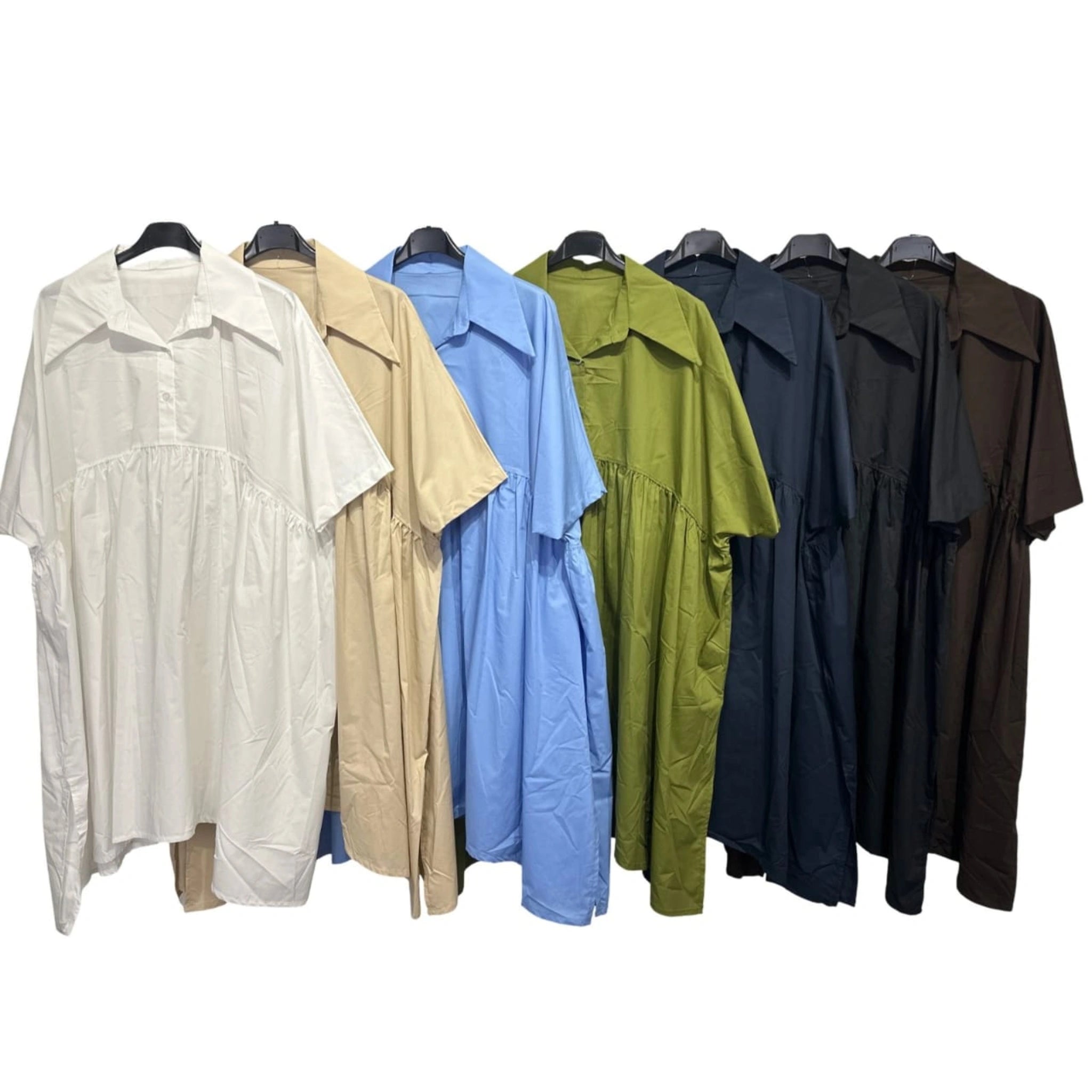 100% Cotton Oversized Shirt Dress