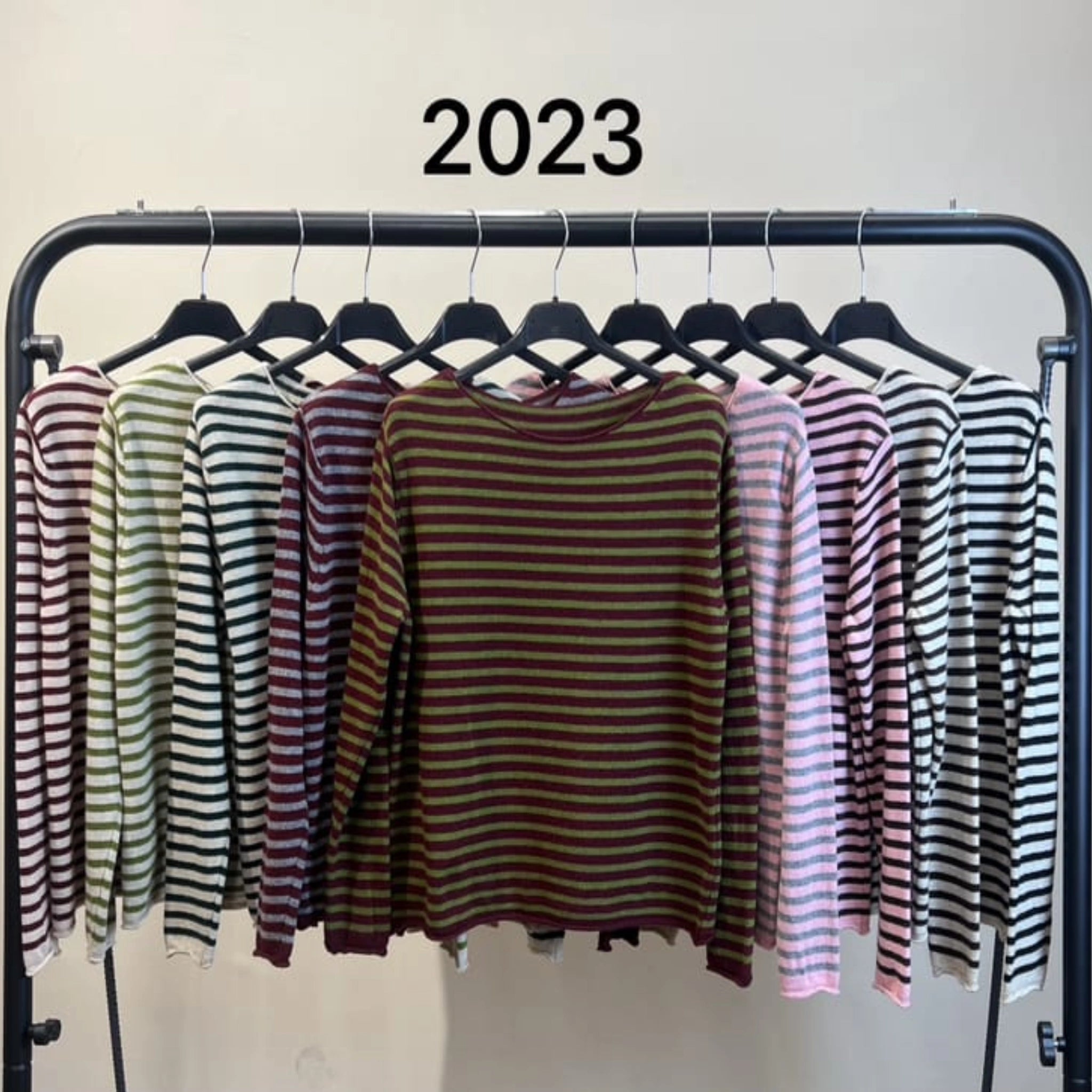 Striped Cashmere Blend Sweater