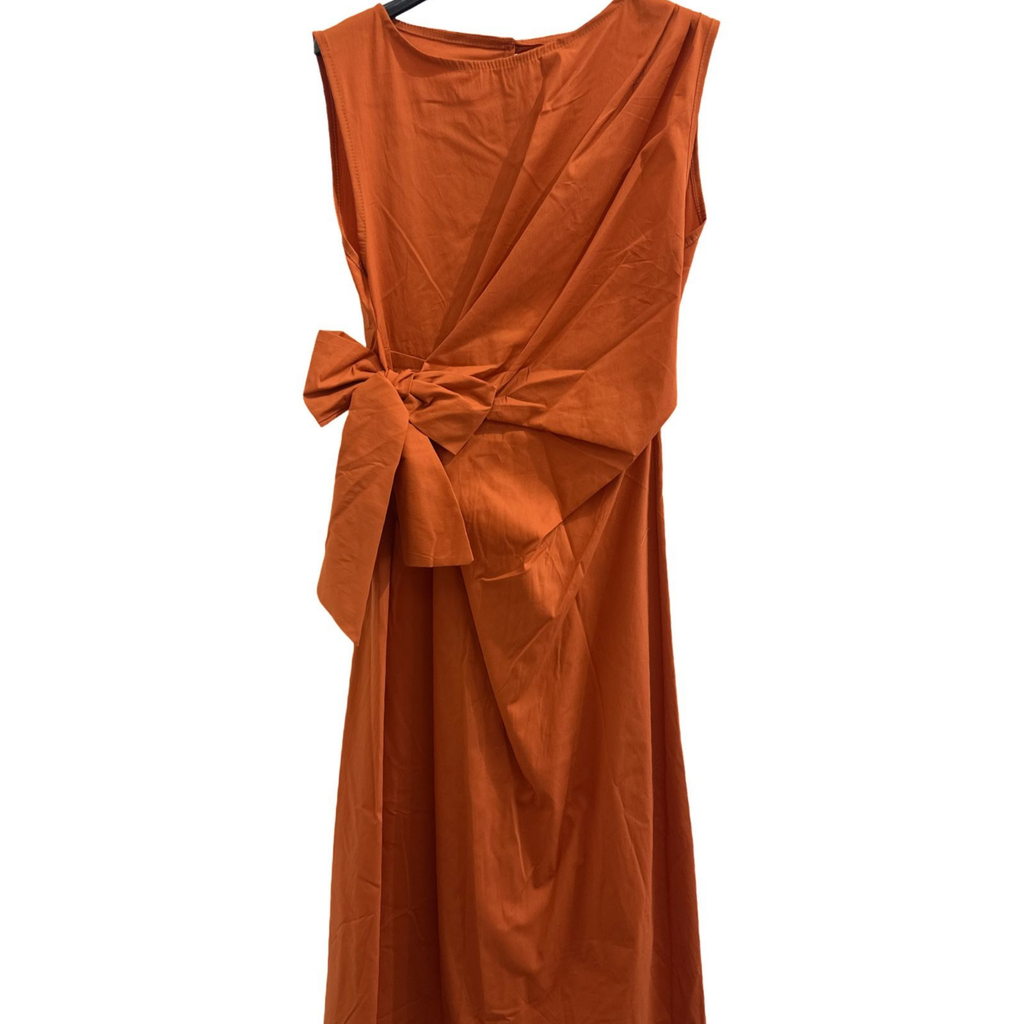 Italian Sleeveless Wrap Maxi Dress