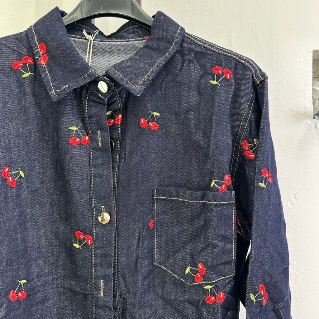 Cherry Denim Shirt