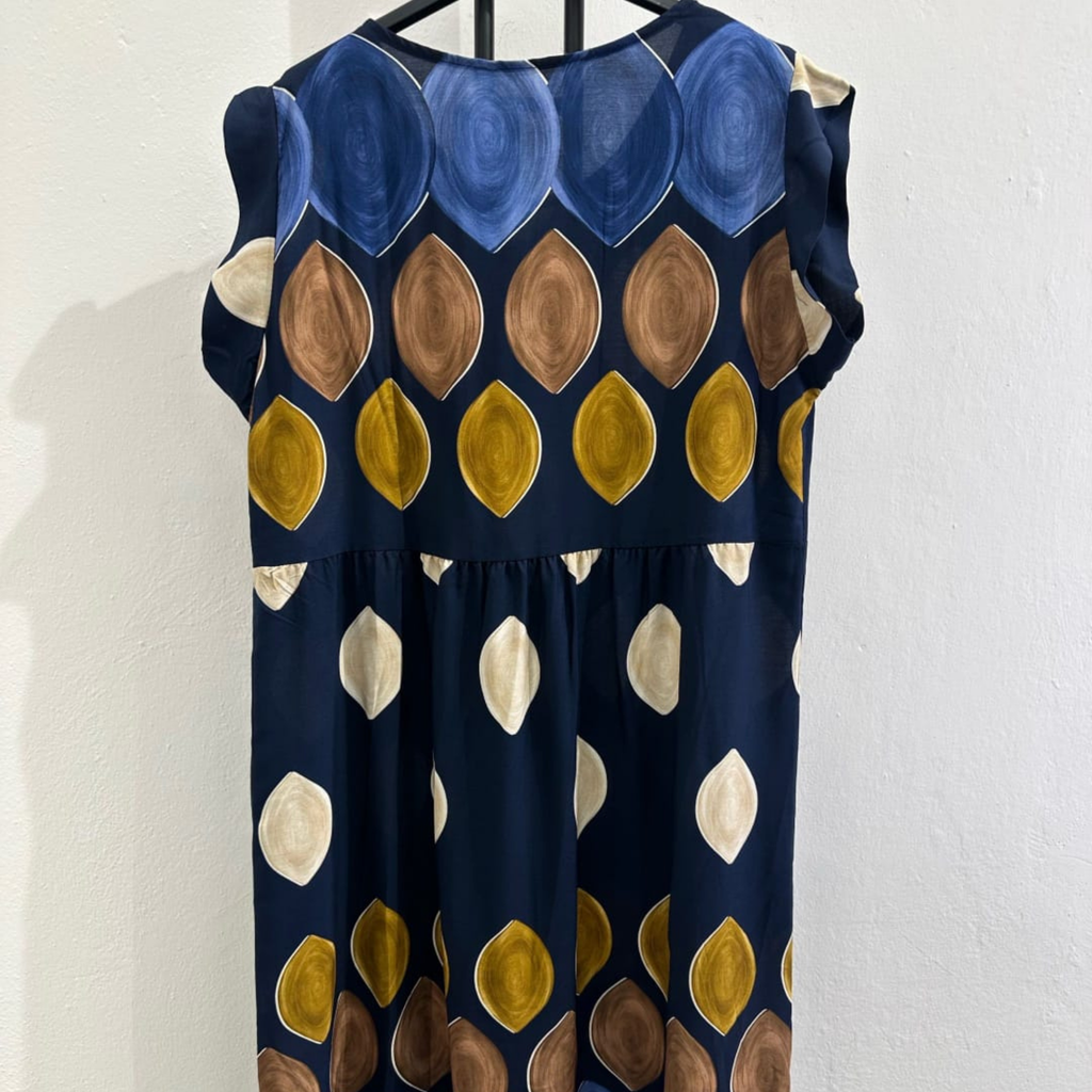Italian Sleeveless Printed Maxi Dress
