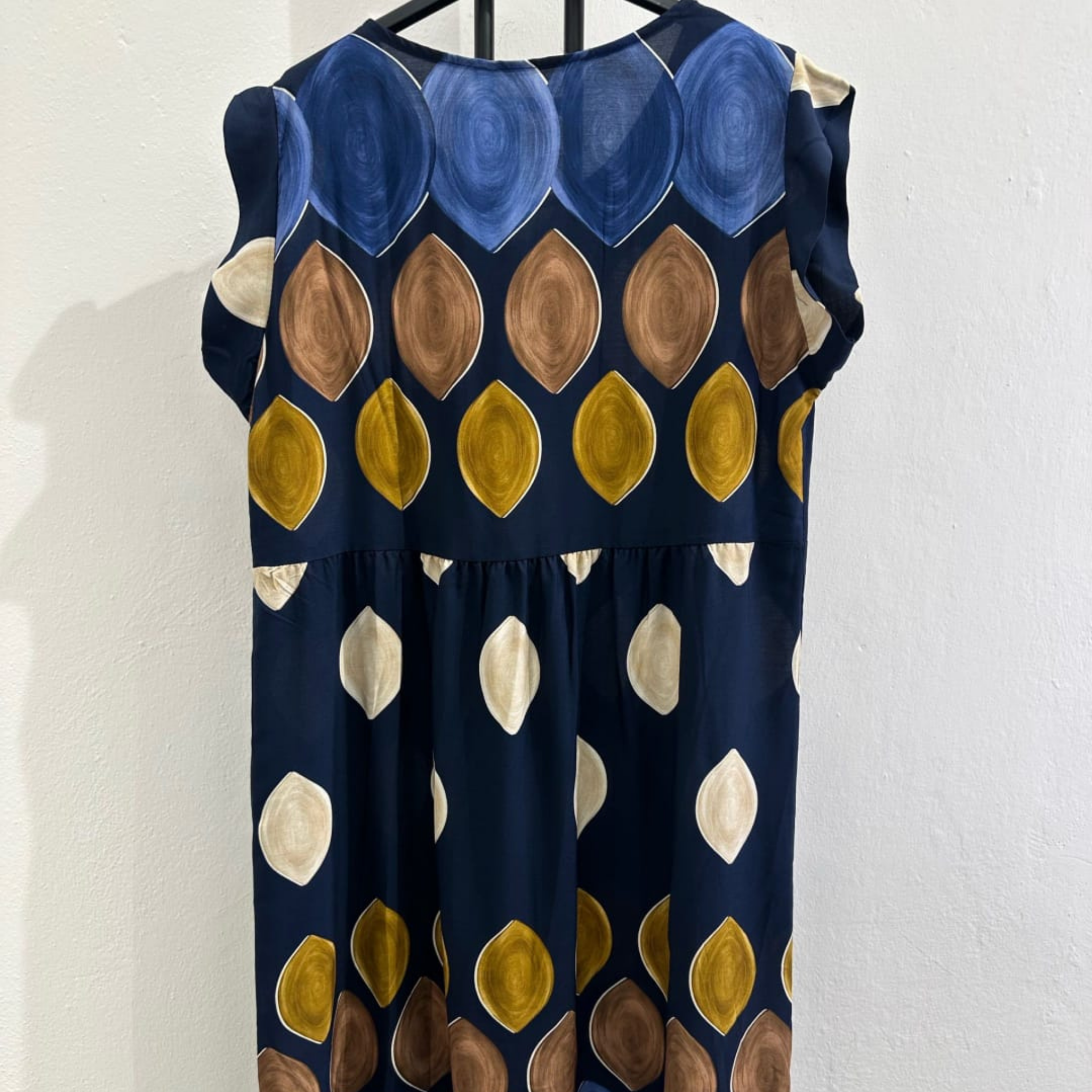 Italian Sleeveless Printed Maxi Dress