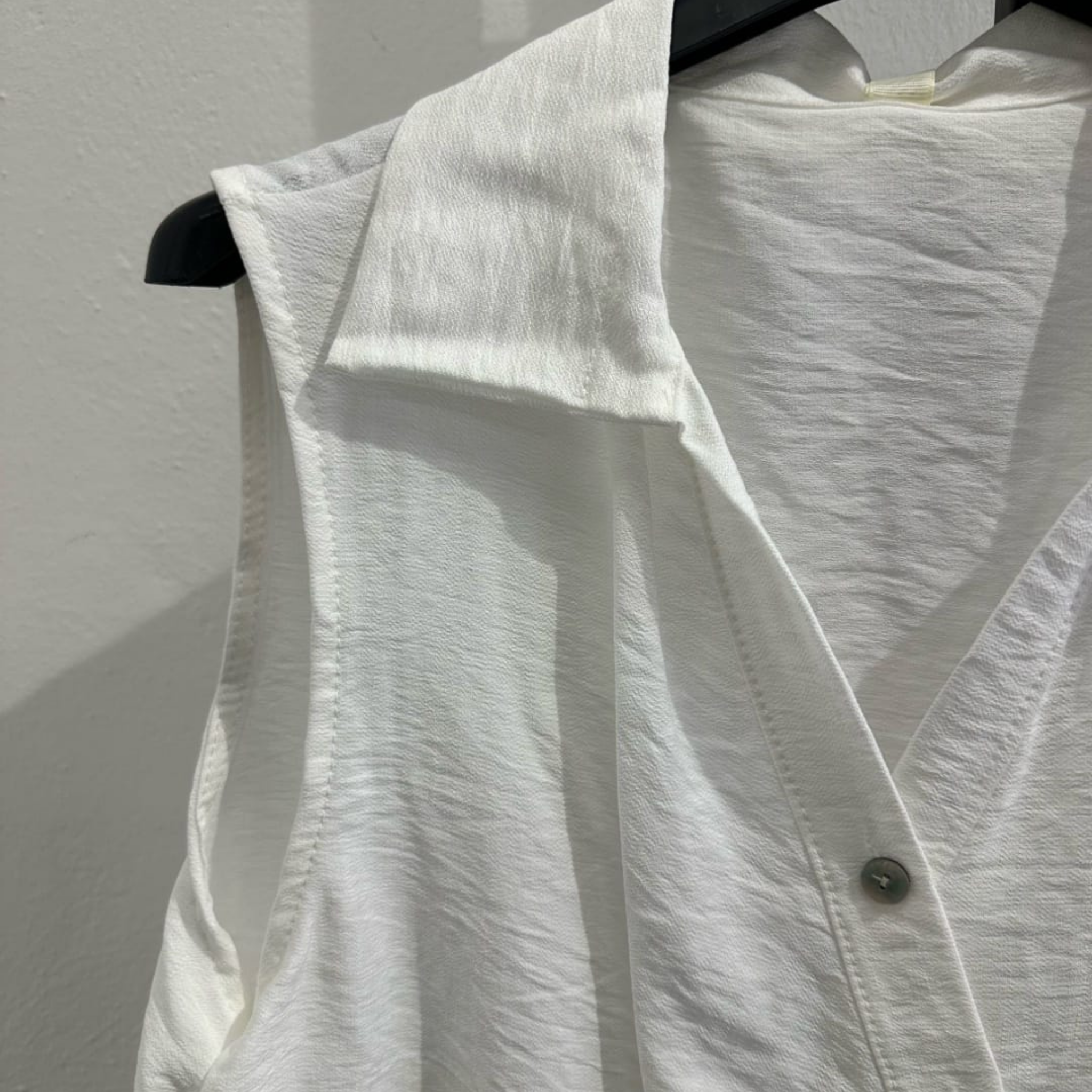 Italian Sleeveless Wrap Waist Blouse