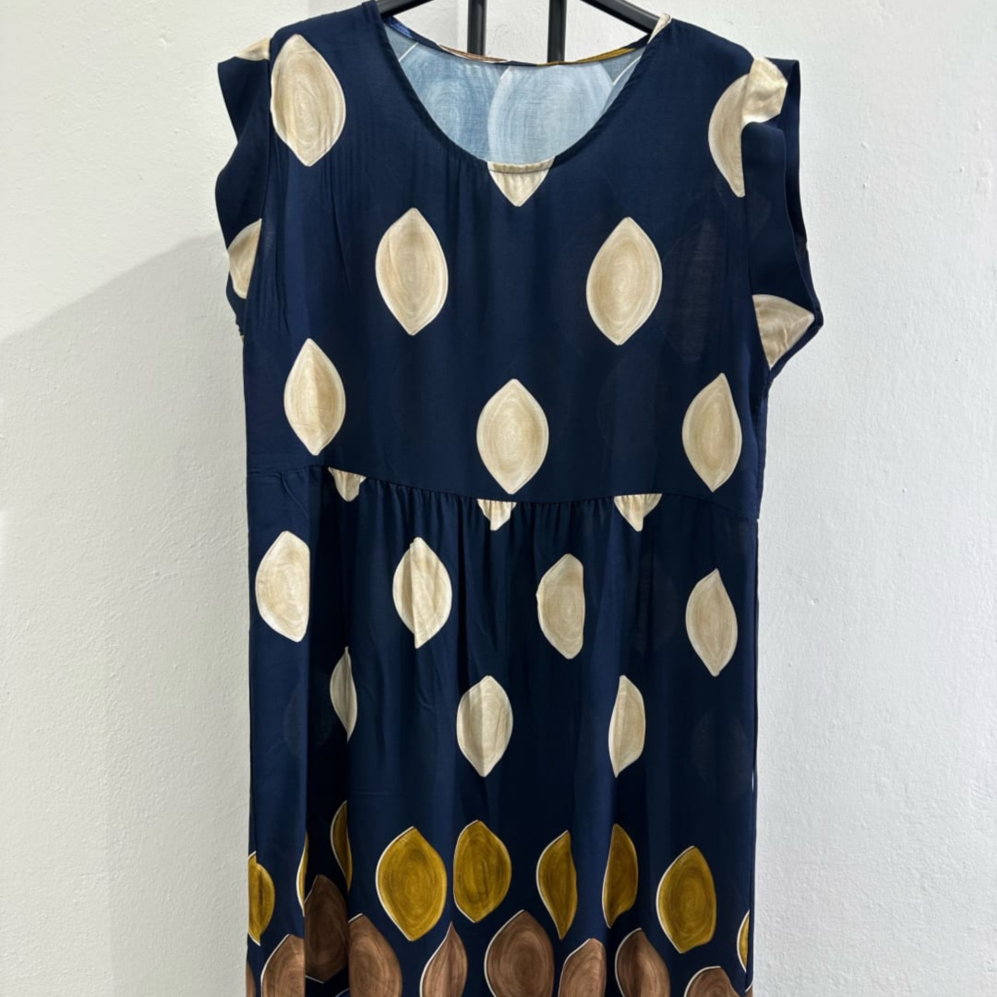 Italian Sleeveless Printed Maxi Dress