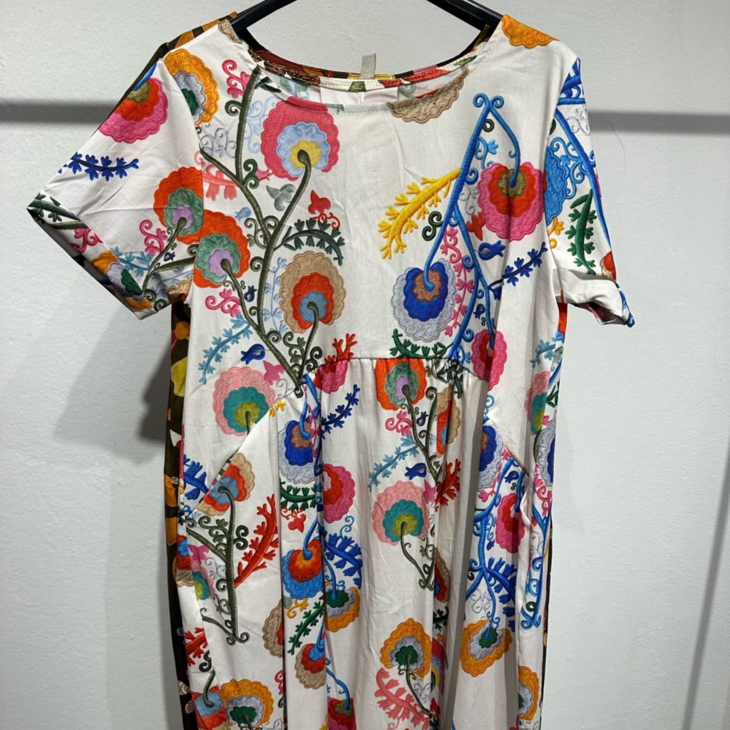 Italian Printed Maxi Dress