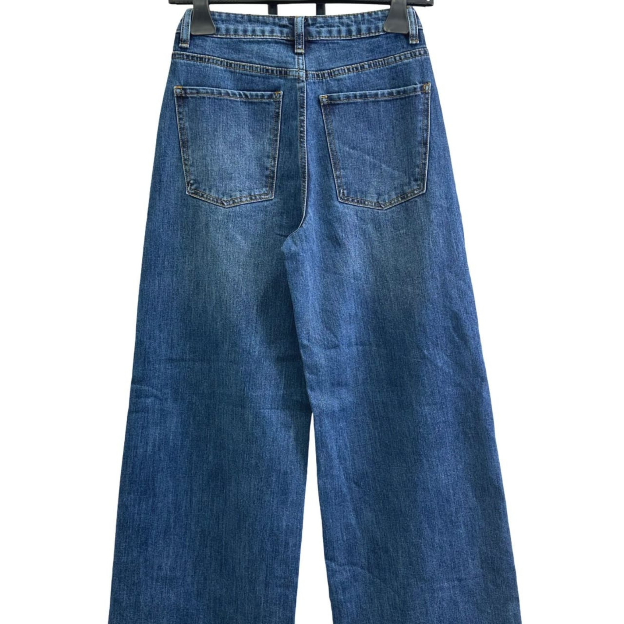 Italian Relaxed Wide Leg Jeans