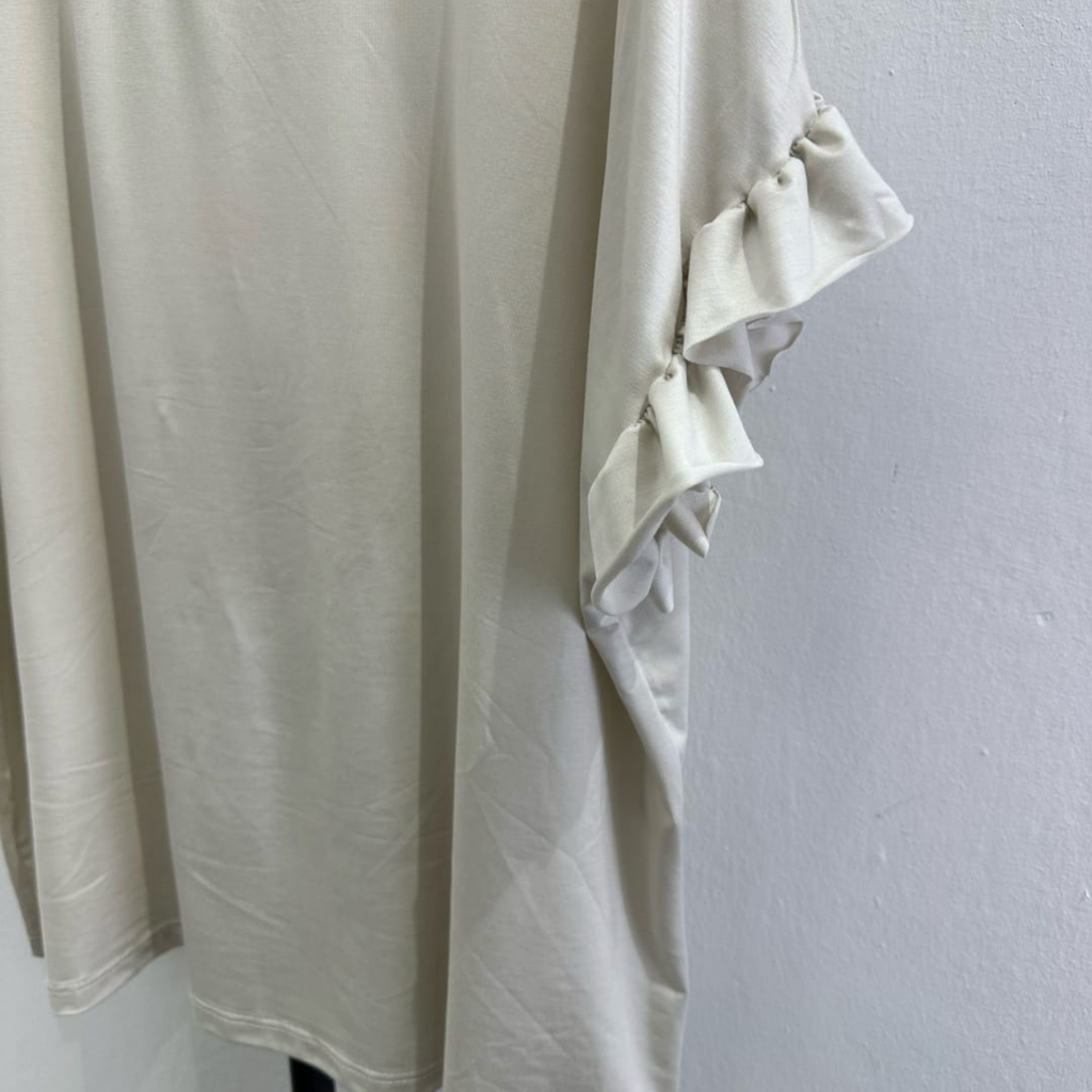 Tencel™ Ruffle Sleeve Top