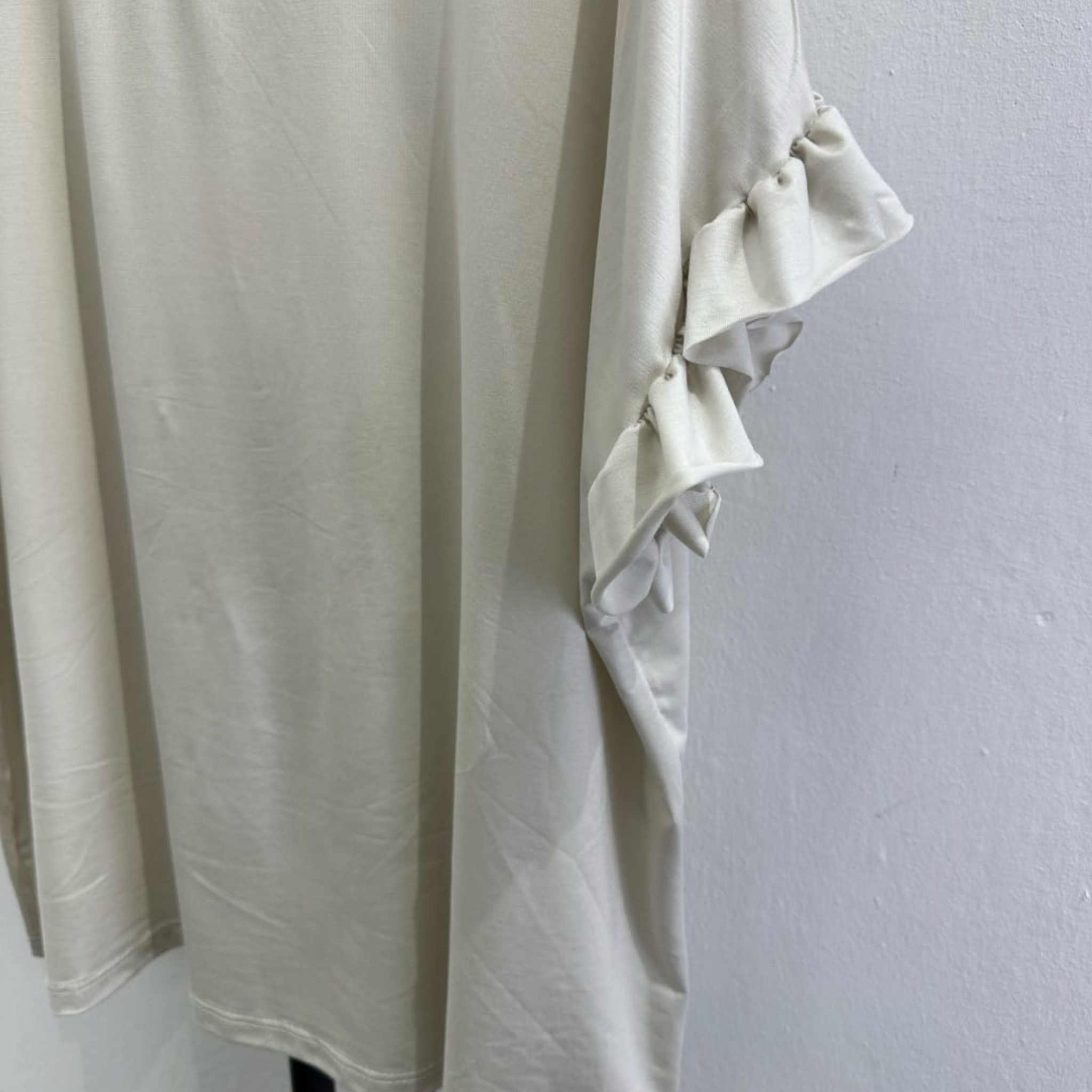 Tencel™ Ruffle Sleeve Top