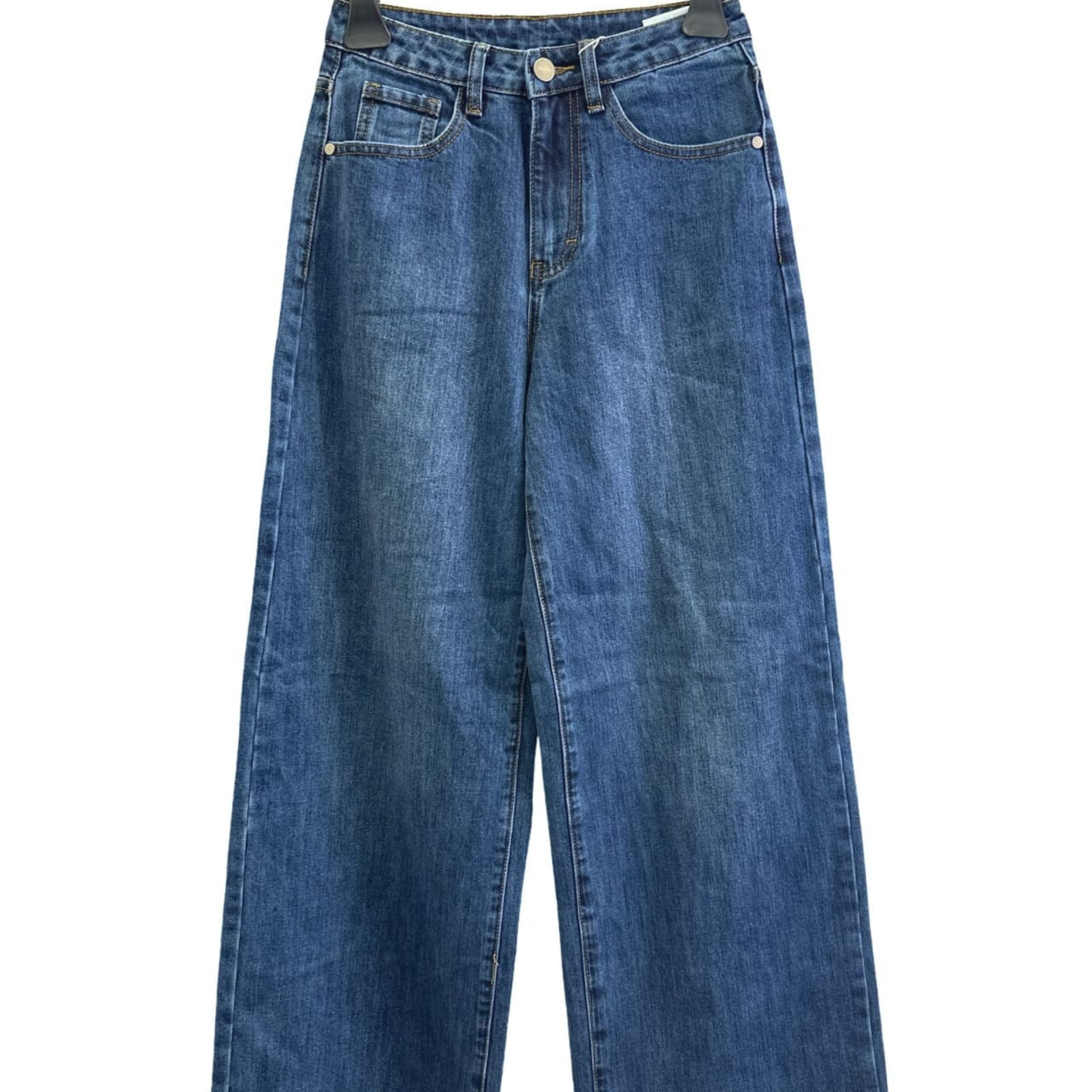 Italian Relaxed Wide Leg Jeans