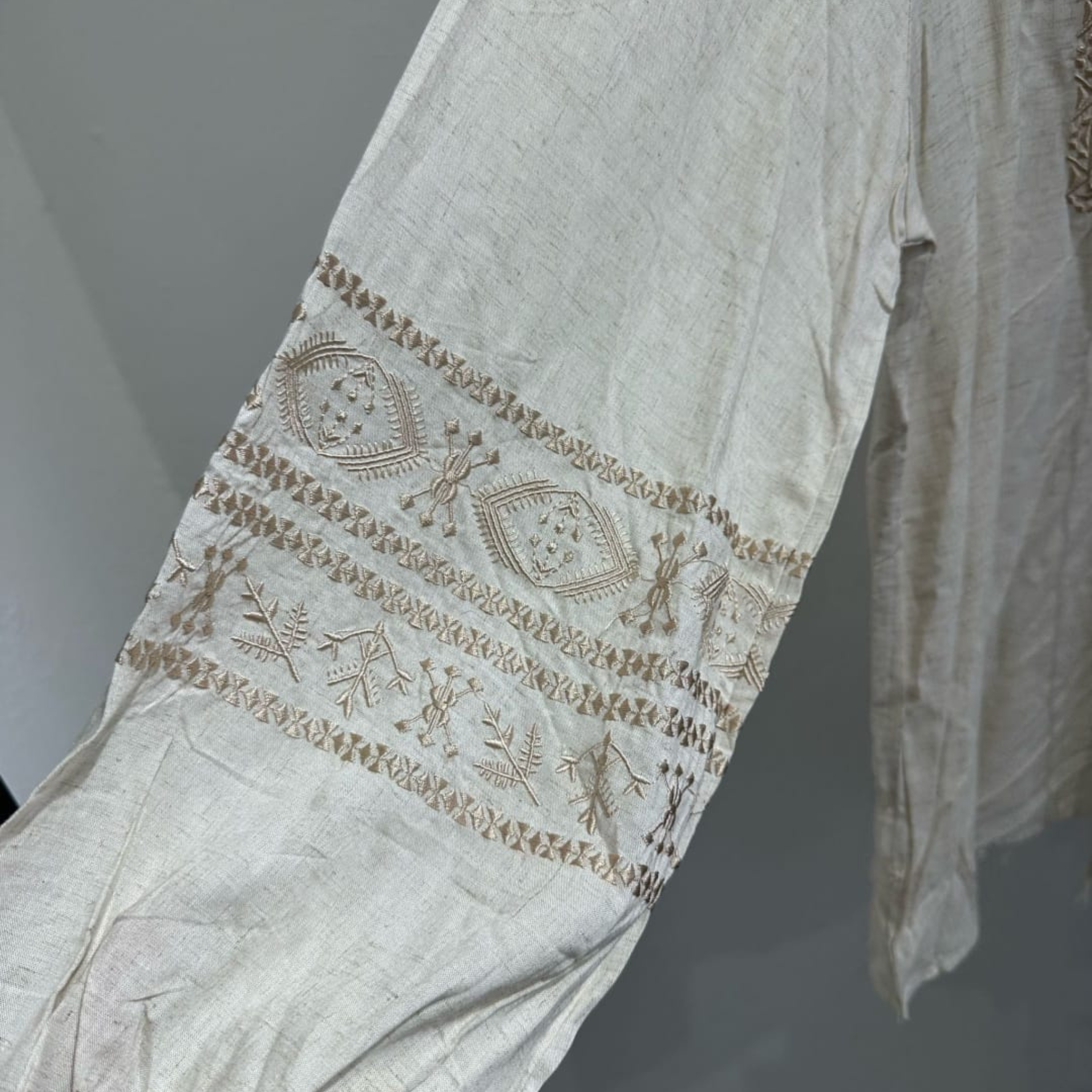 Italian Embroidered Boho Tunic Top
