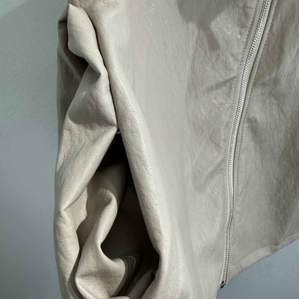 Faux Leather Zip Jacket