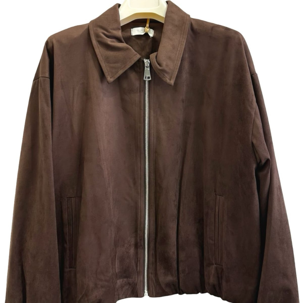 Como Suede-Effect Zip Jacket