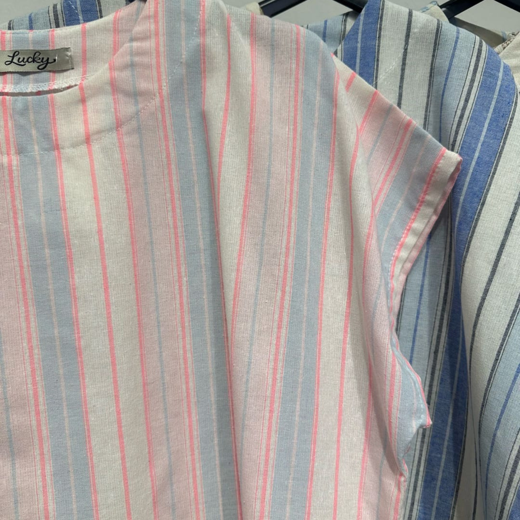 100% Cotton Striped Summer Top