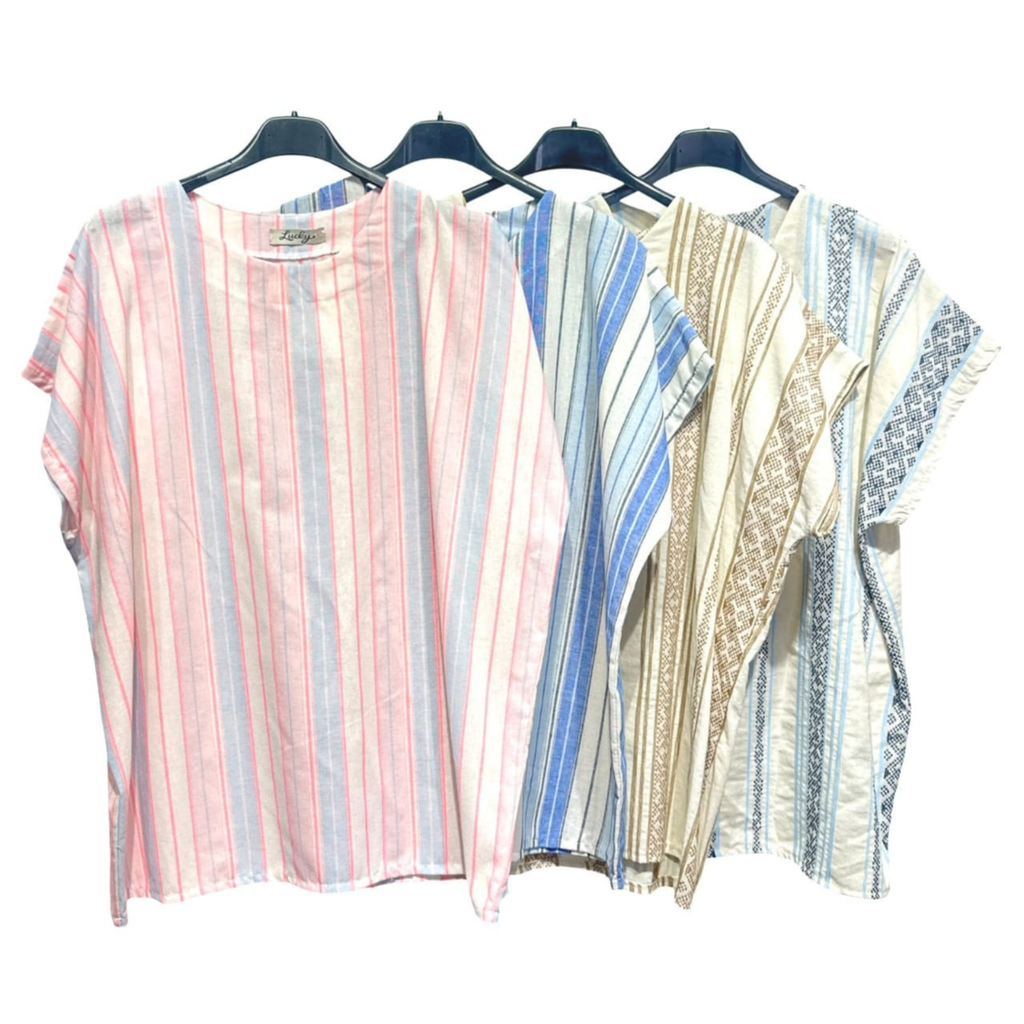 100% Cotton Striped Summer Top