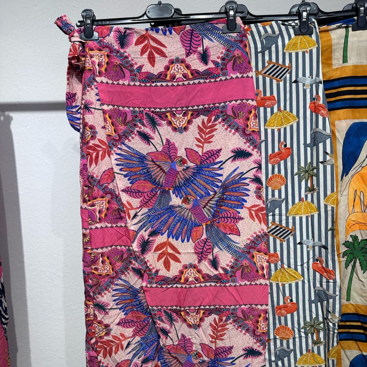 Italian Printed Wide-Leg Trousers