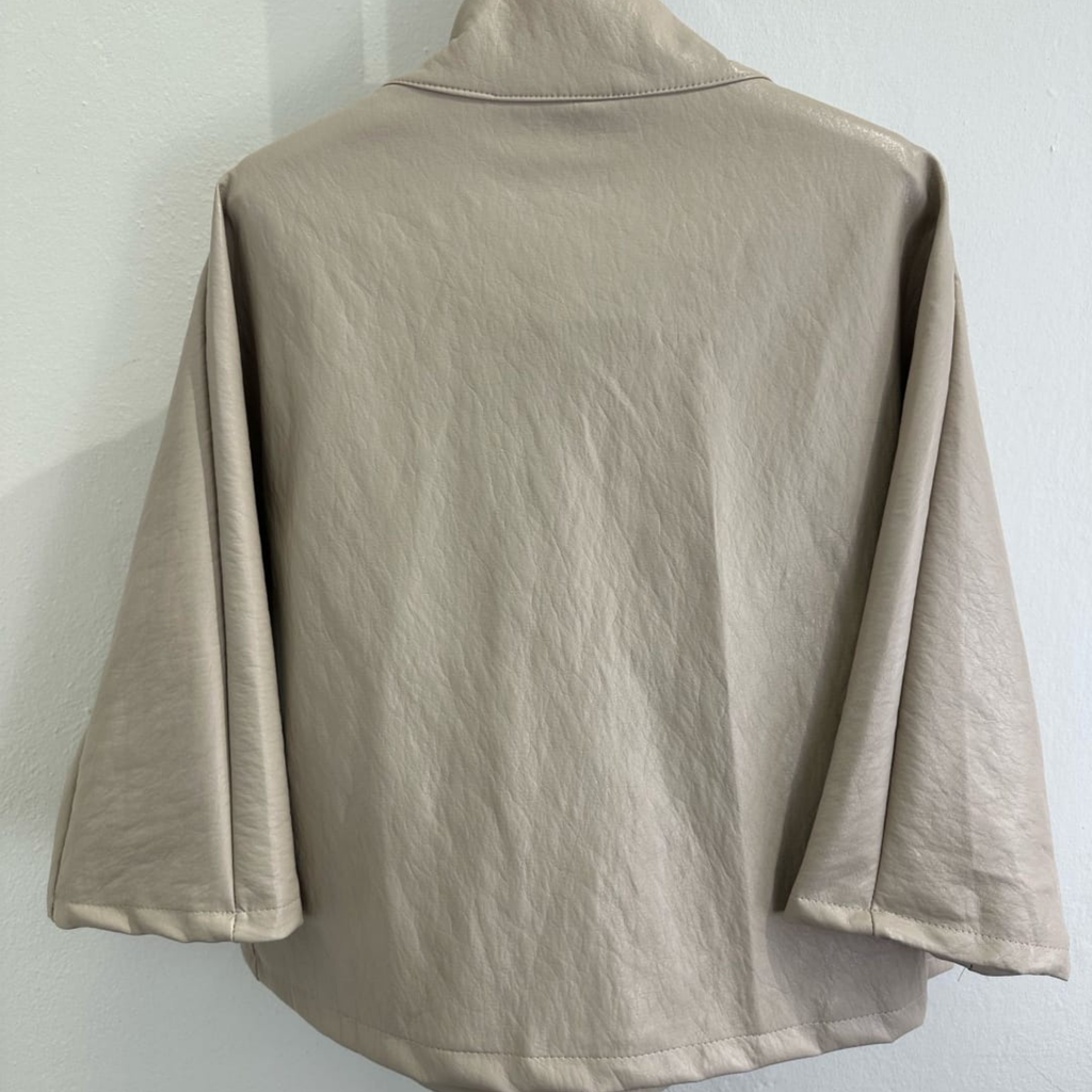 Faux Leather Zip Jacket