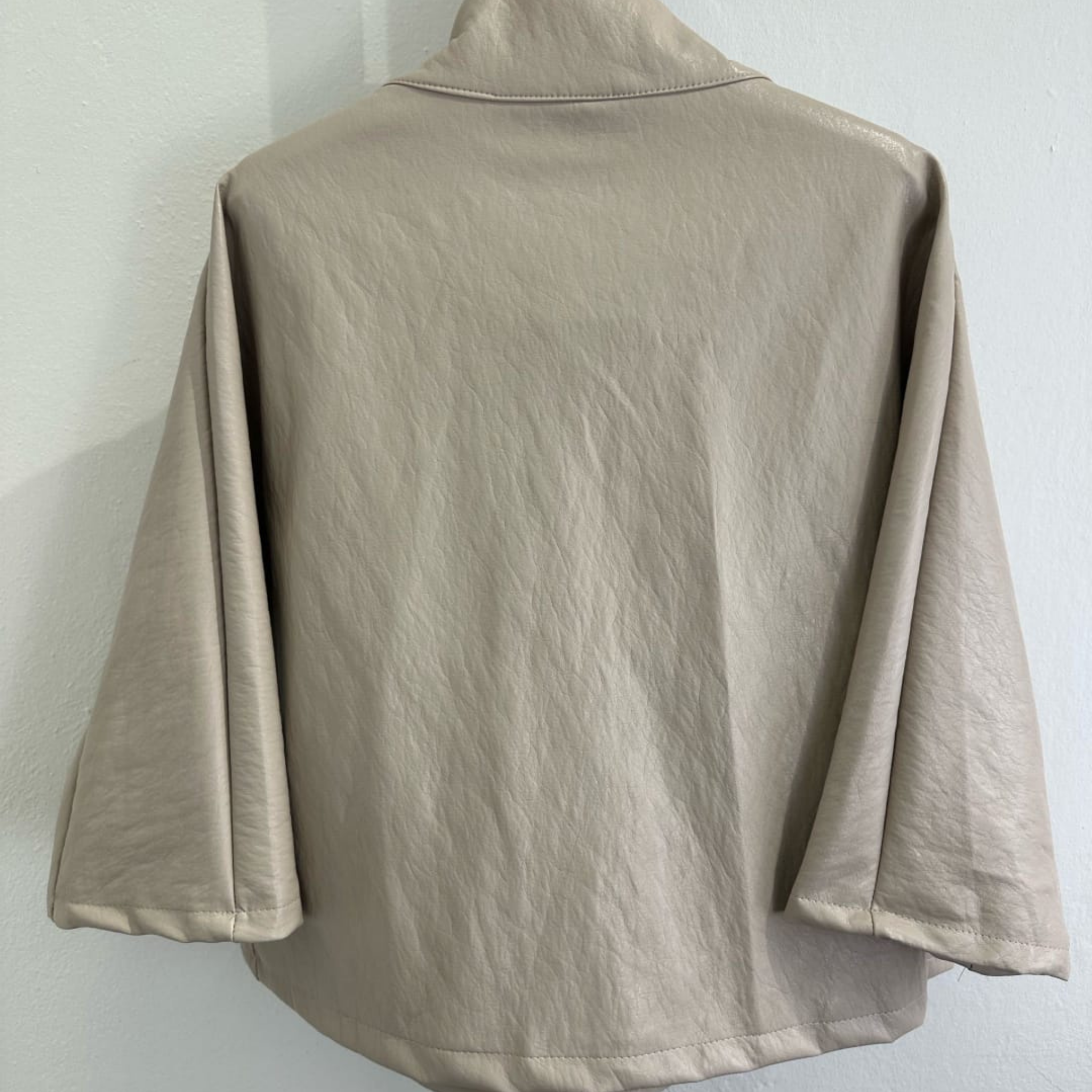Faux Leather Zip Jacket