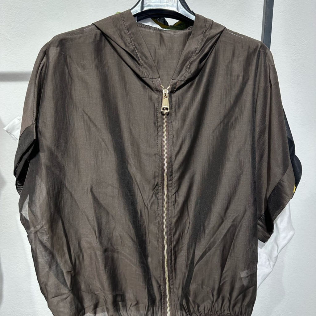 Italian Lightweight Hooded Zip Jacket