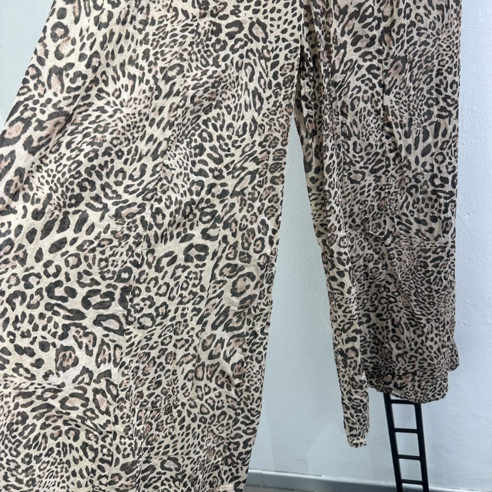 Italian Leopard Print Maxi Skirt