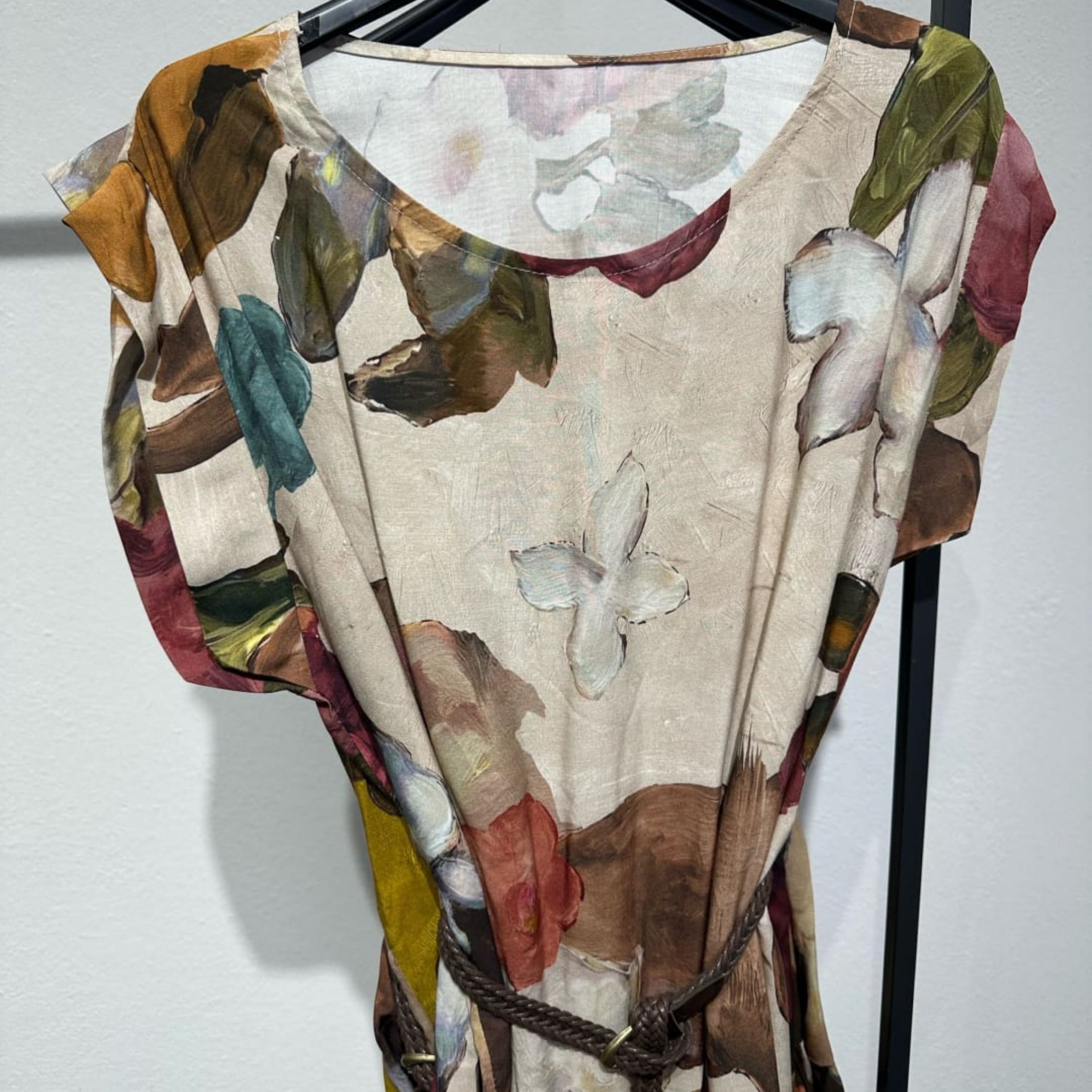 100% Viscose Floral Print Dress