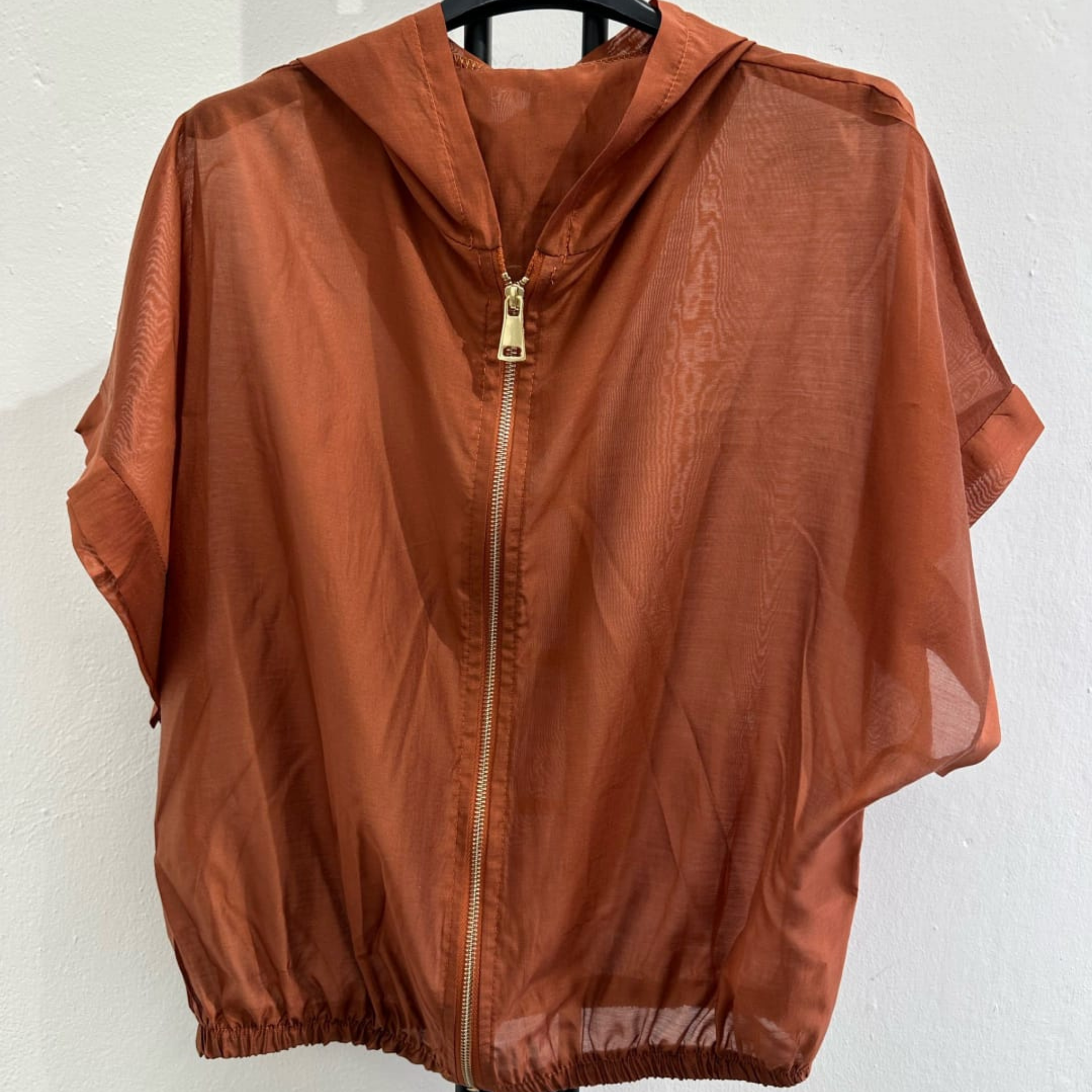 Italian Lightweight Hooded Zip Jacket