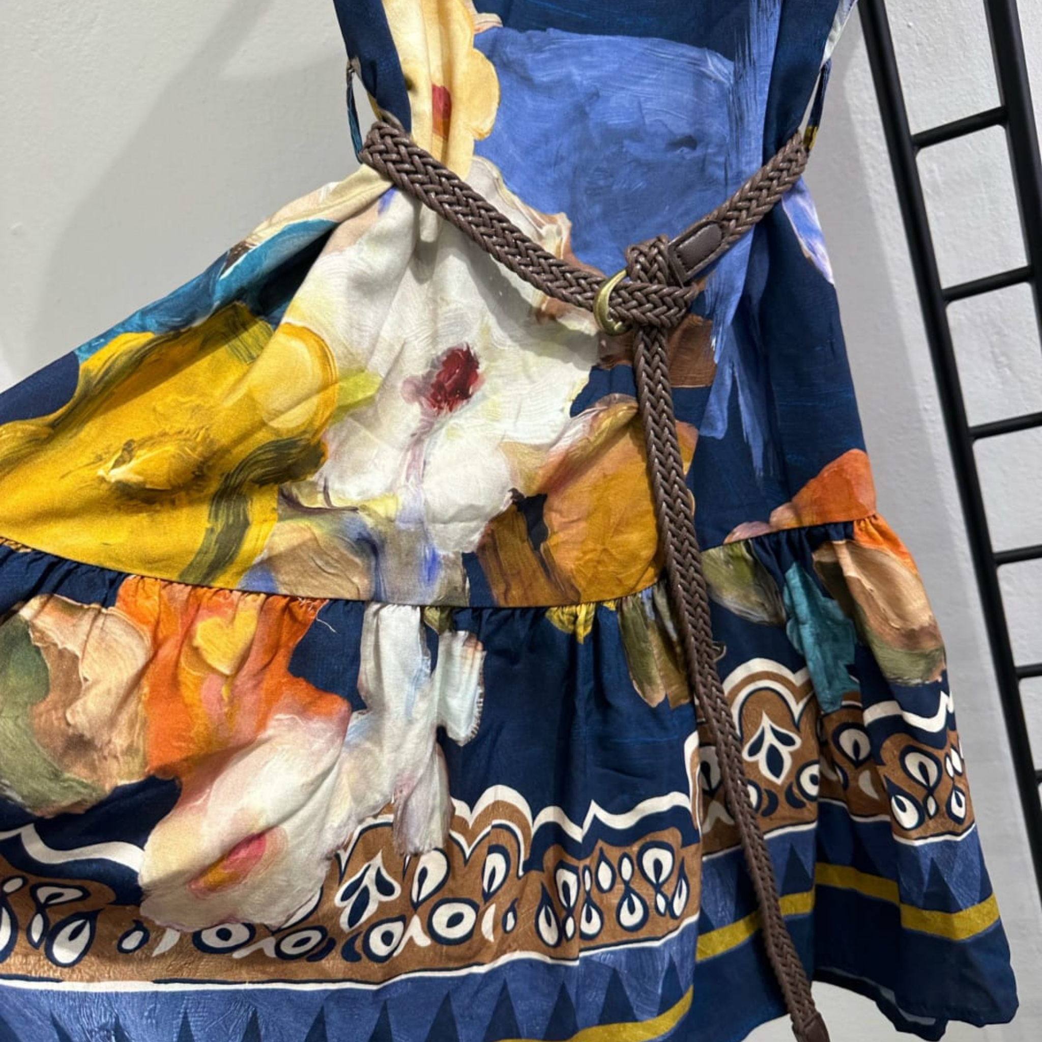 100% Viscose Floral Print Dress