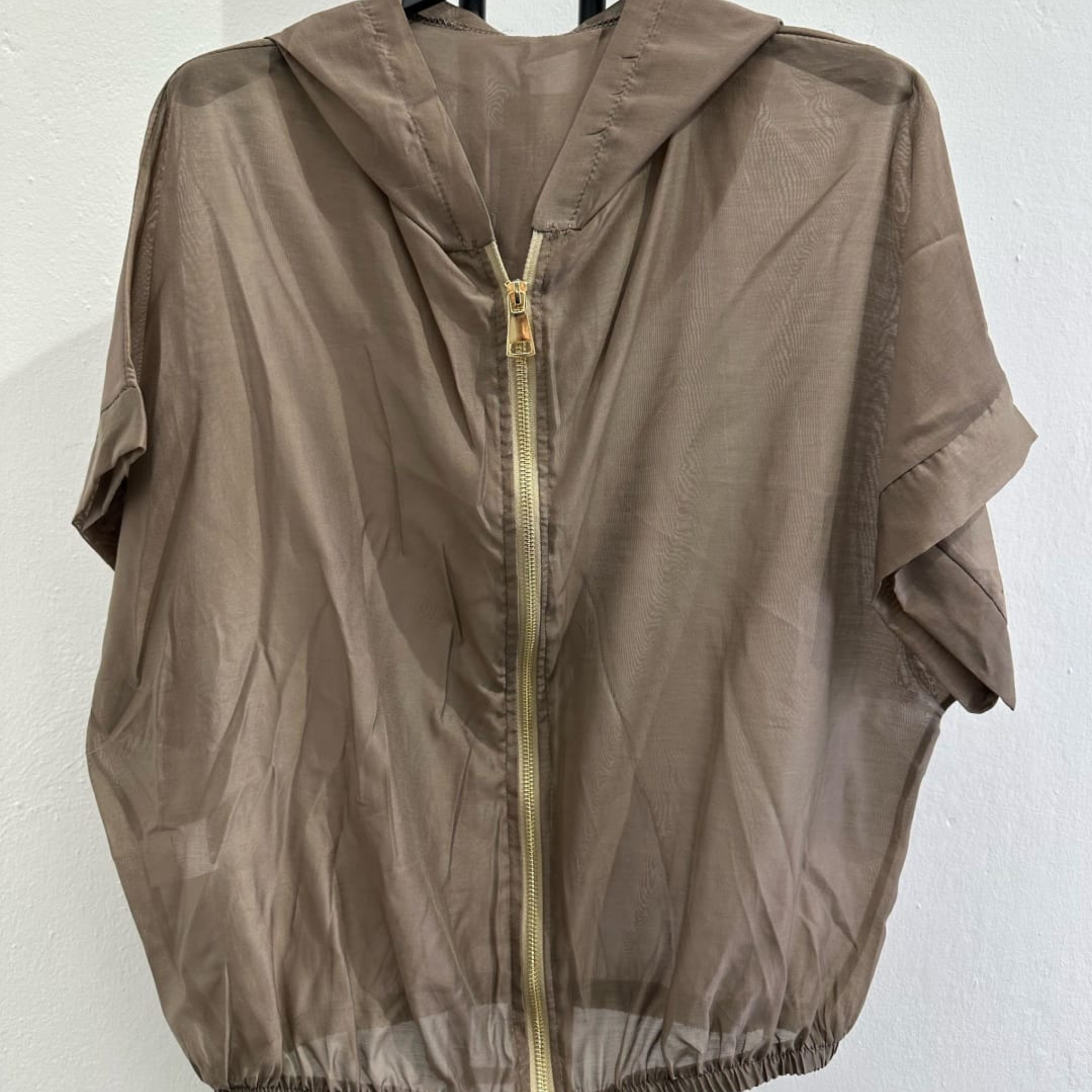 Italian Lightweight Hooded Zip Jacket