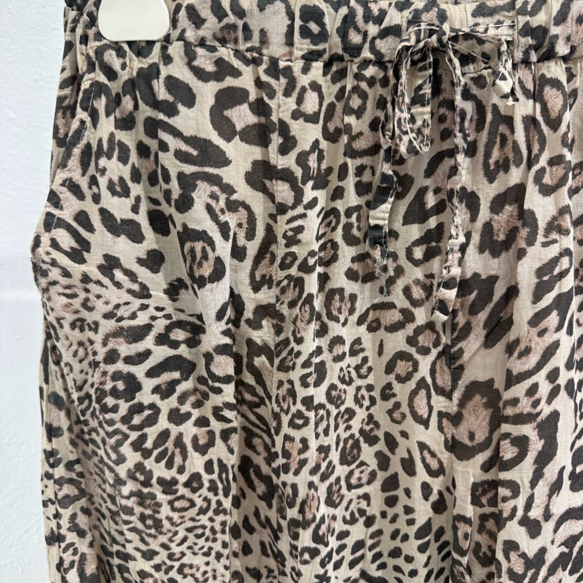 Italian Leopard Print Maxi Skirt