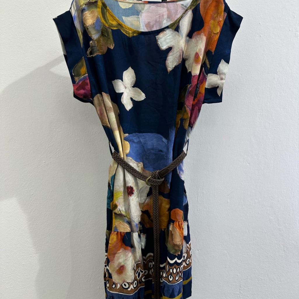 100% Viscose Floral Print Dress
