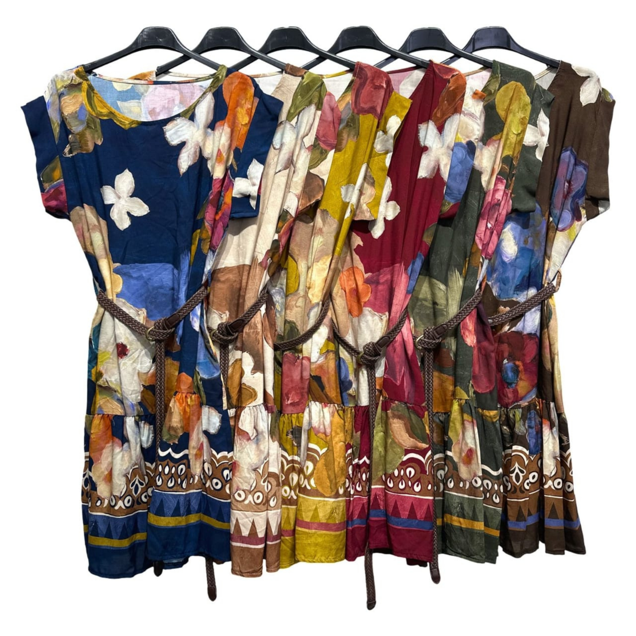 100% Viscose Floral Print Dress