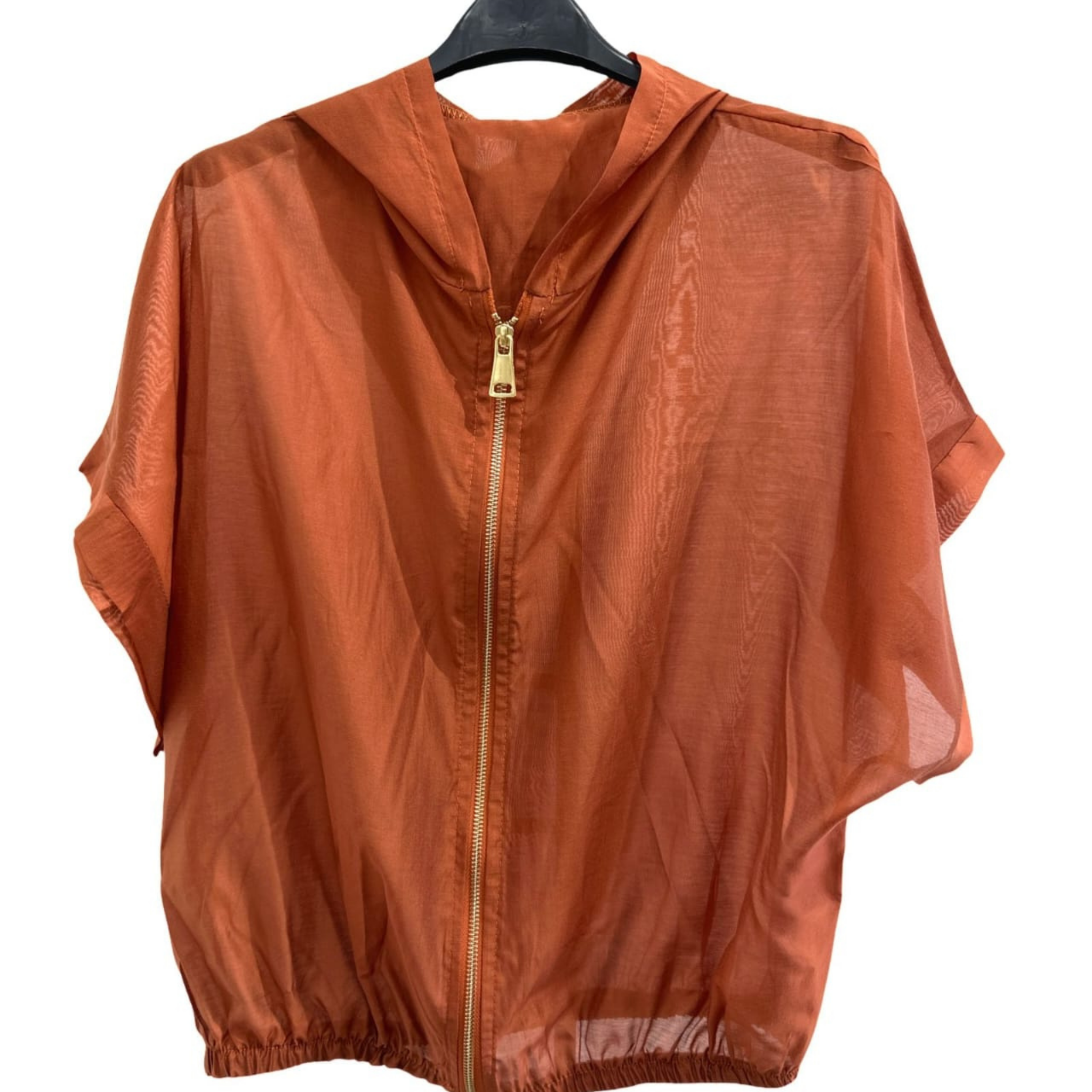 Italian Lightweight Hooded Zip Jacket