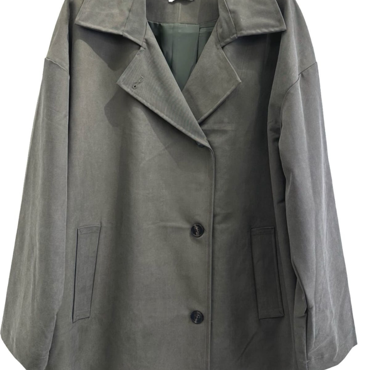 Relaxed Longline Lapel Jacket