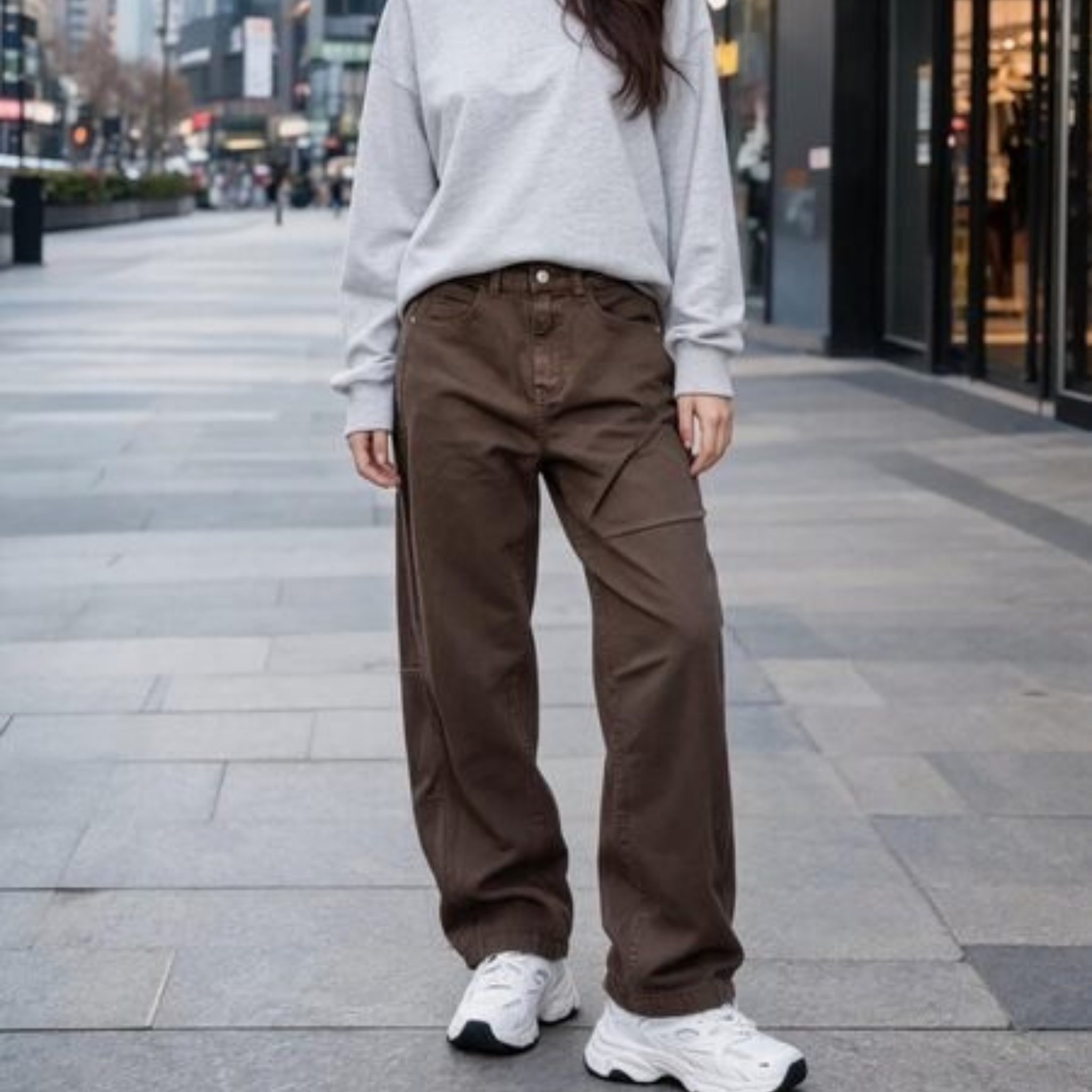 Italian Utility Wide Leg Jeans