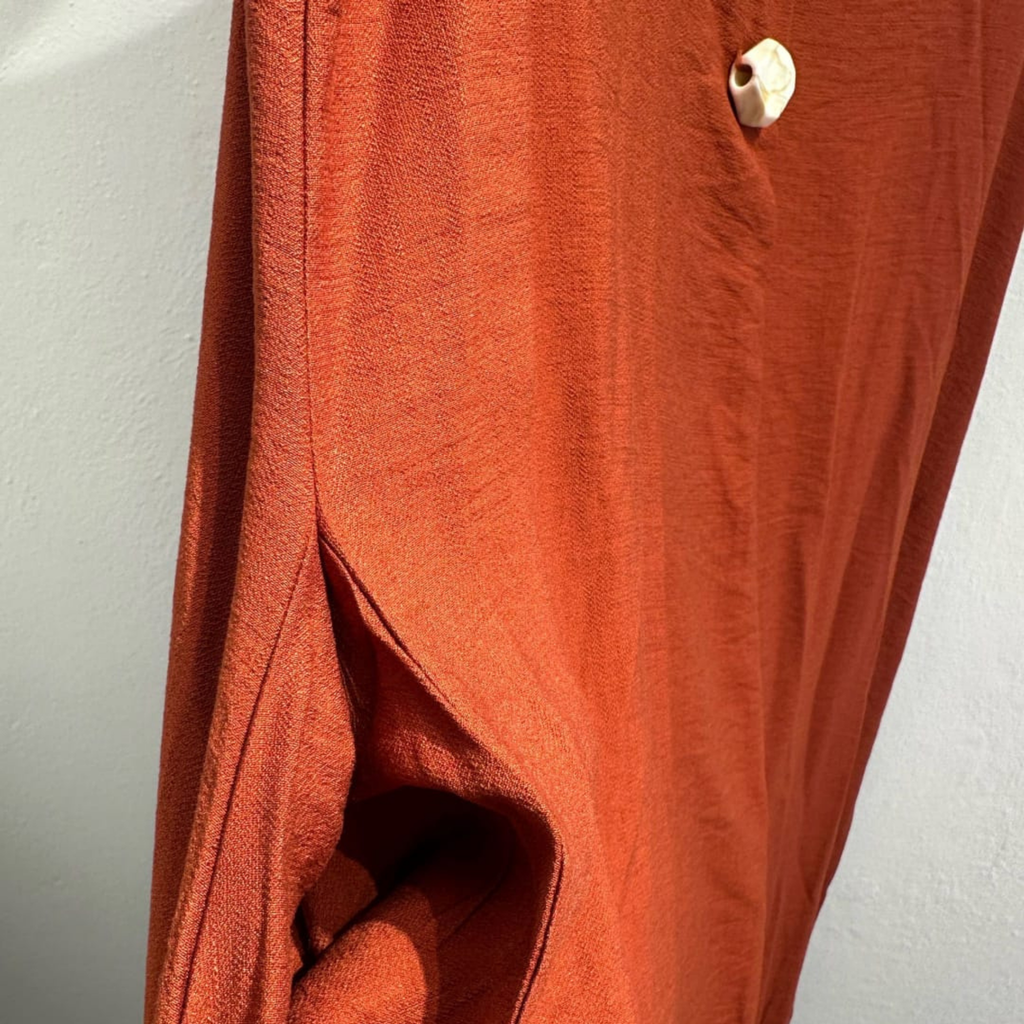 Italian Sleeveless Button Detail Maxi Dress