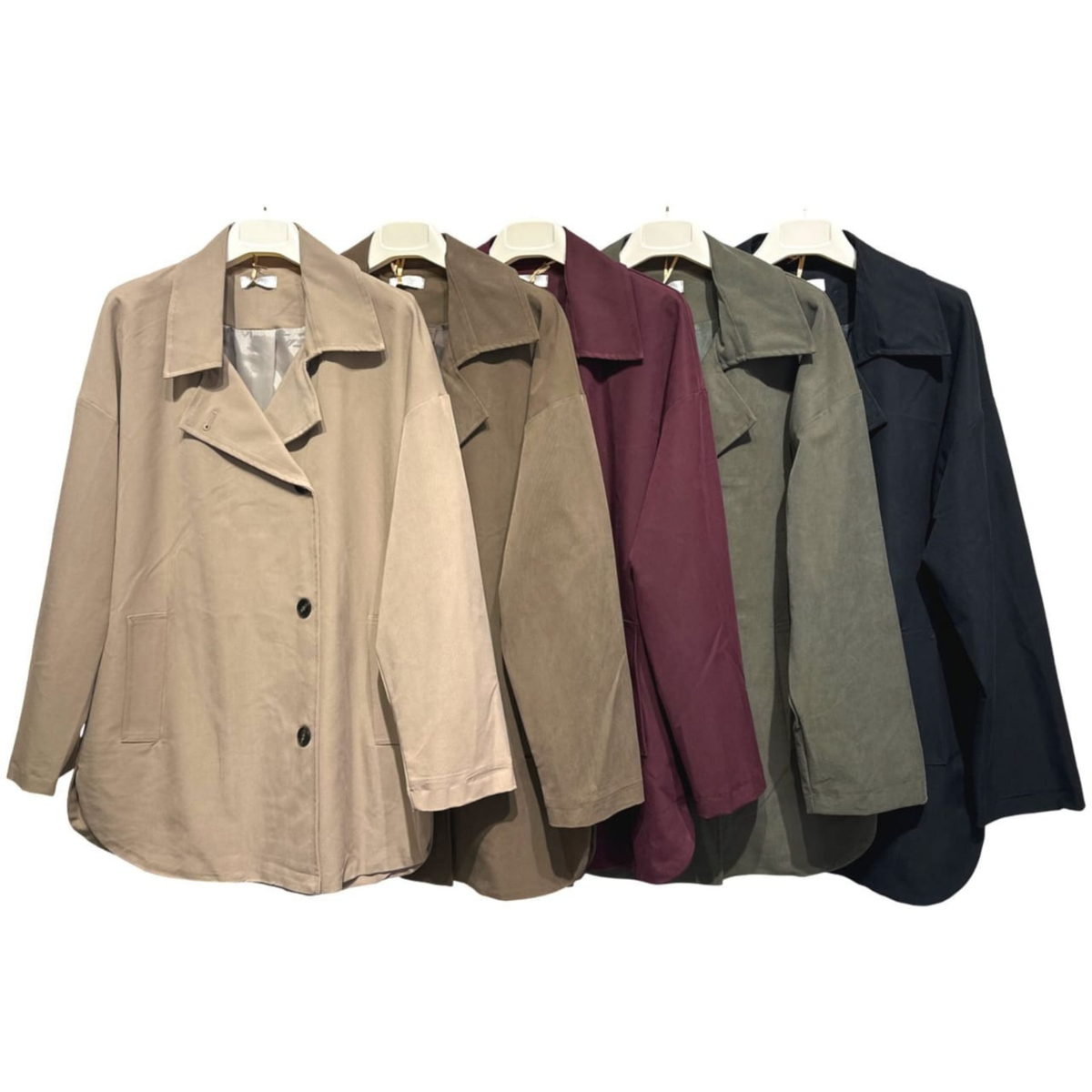 Relaxed Longline Lapel Jacket
