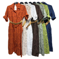 100% Cotton Broderie Anglaise Shirt Dress