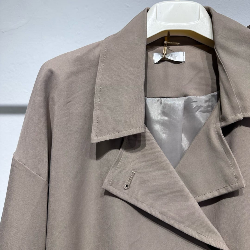 Relaxed Longline Lapel Jacket