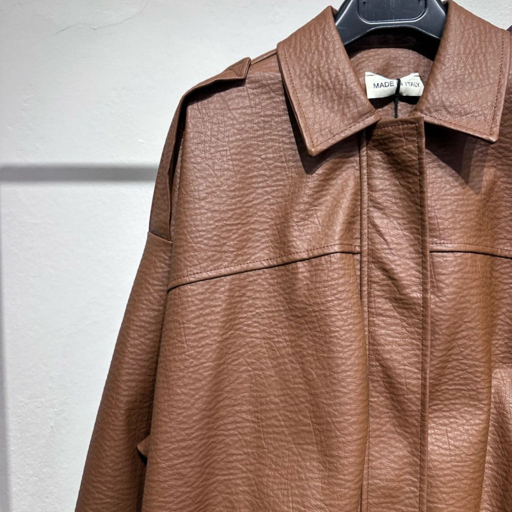 Como Faux Leather Jacket