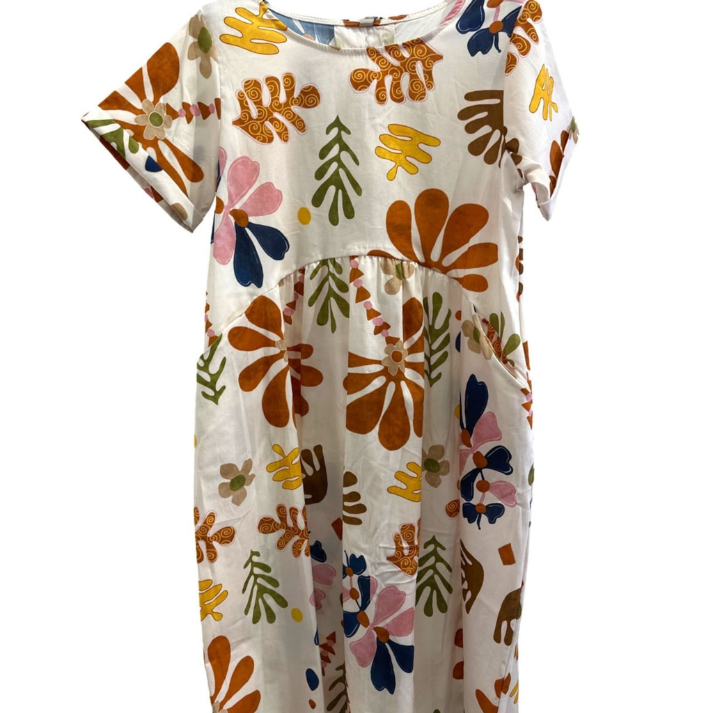 Italian Printed Maxi Dress