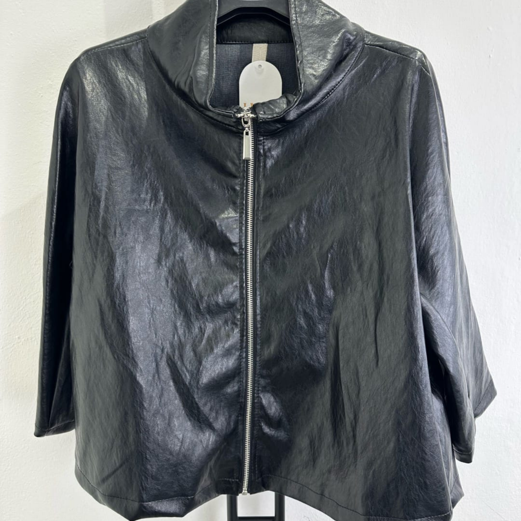 Faux Leather Zip Jacket