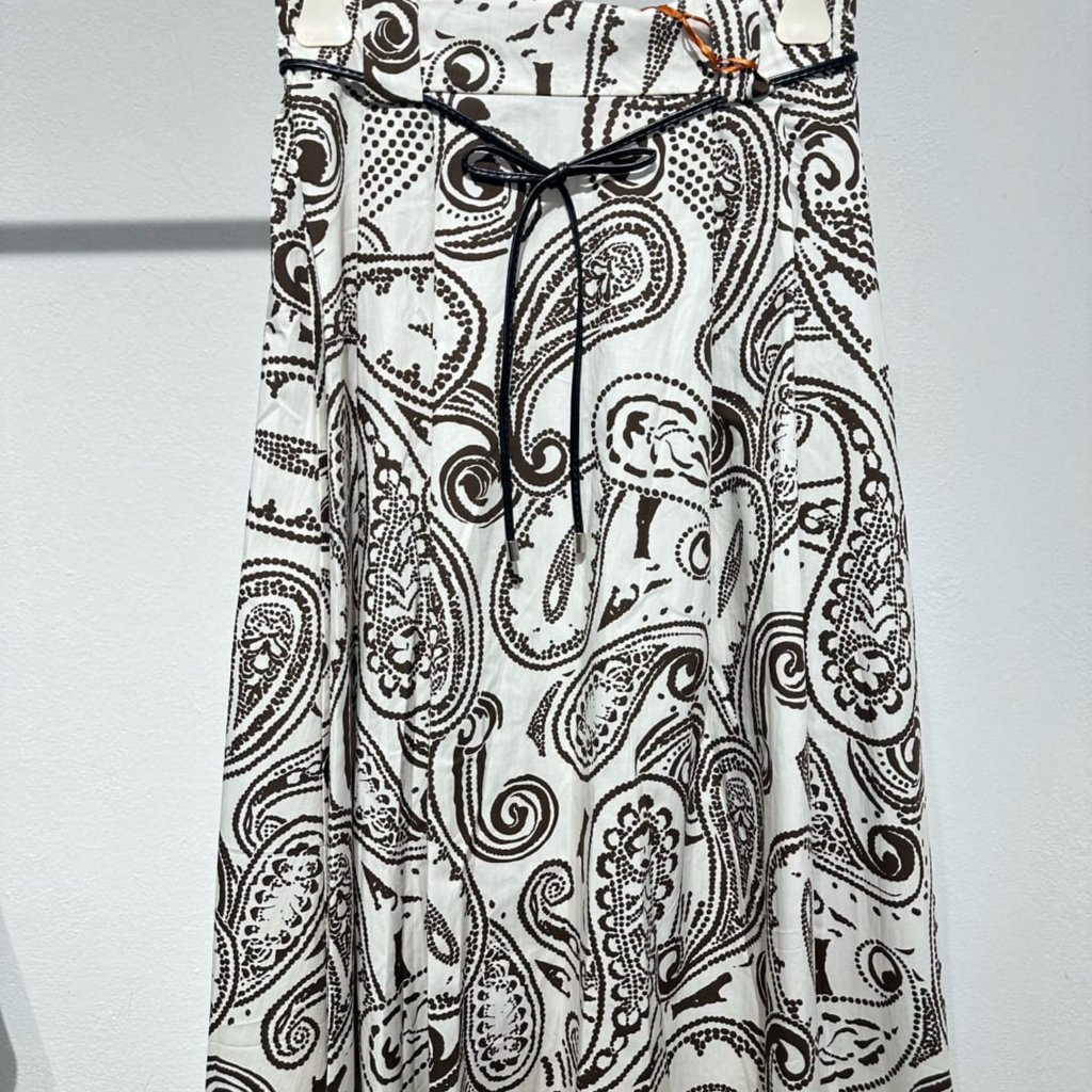 Italian Paisley Print Wide Leg Culottes